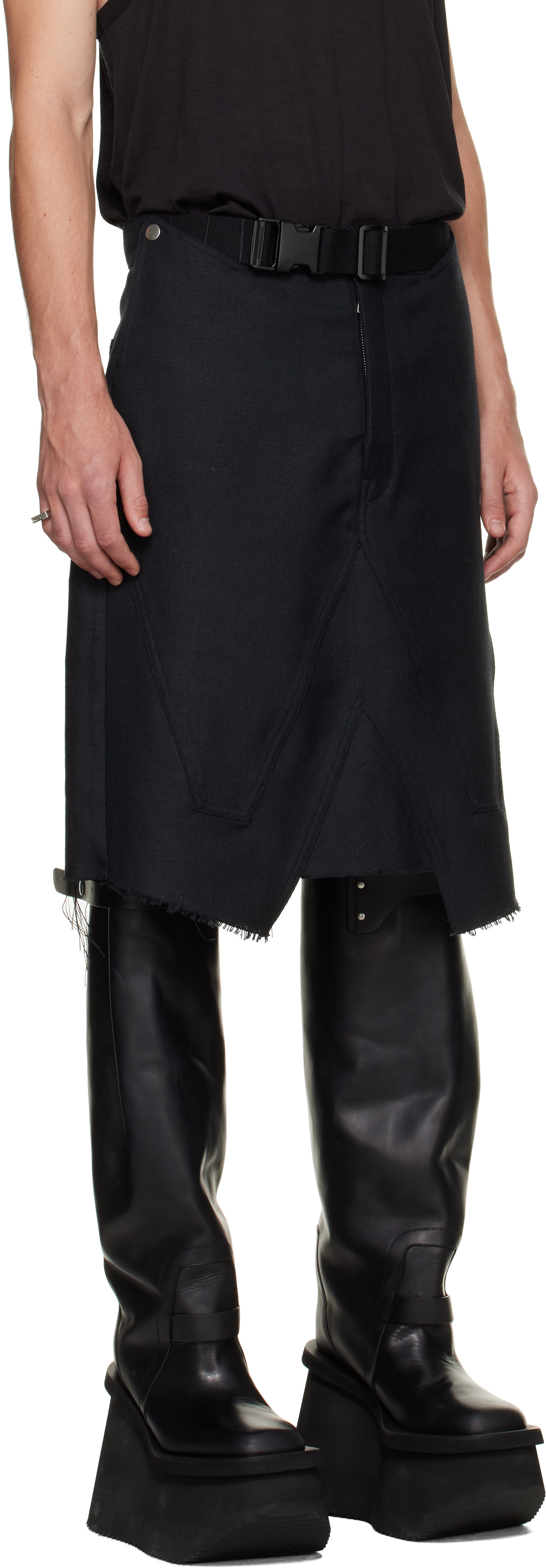 Rick Owens - Black Tower Skirt