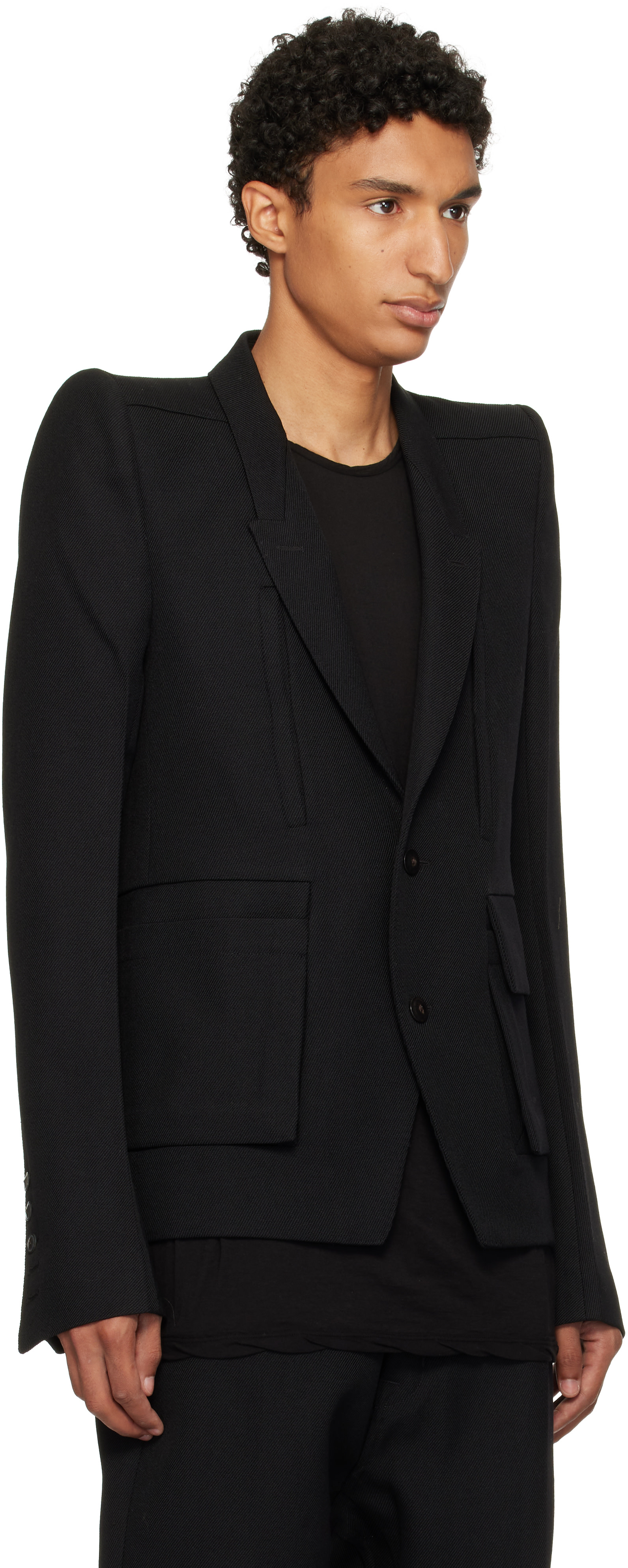 Rick Owens - Blouson Larry noir - Tower