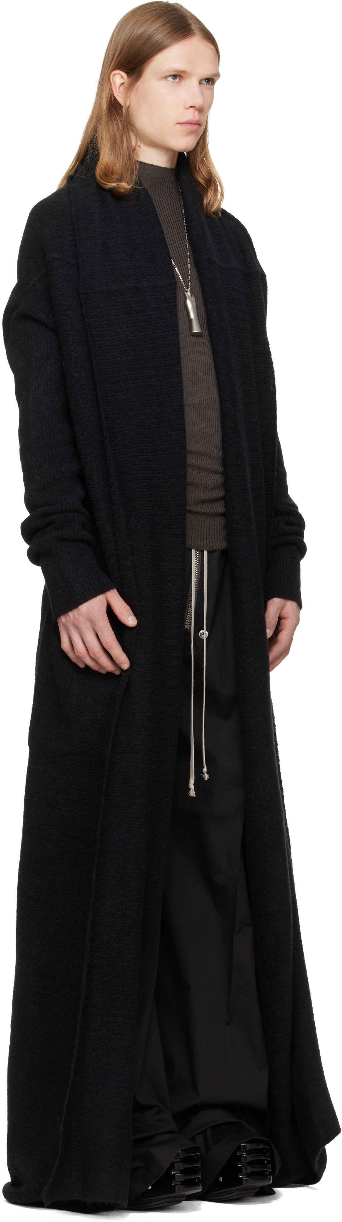 Rick Owens - 블랙 타워 다프네 가운 가디건