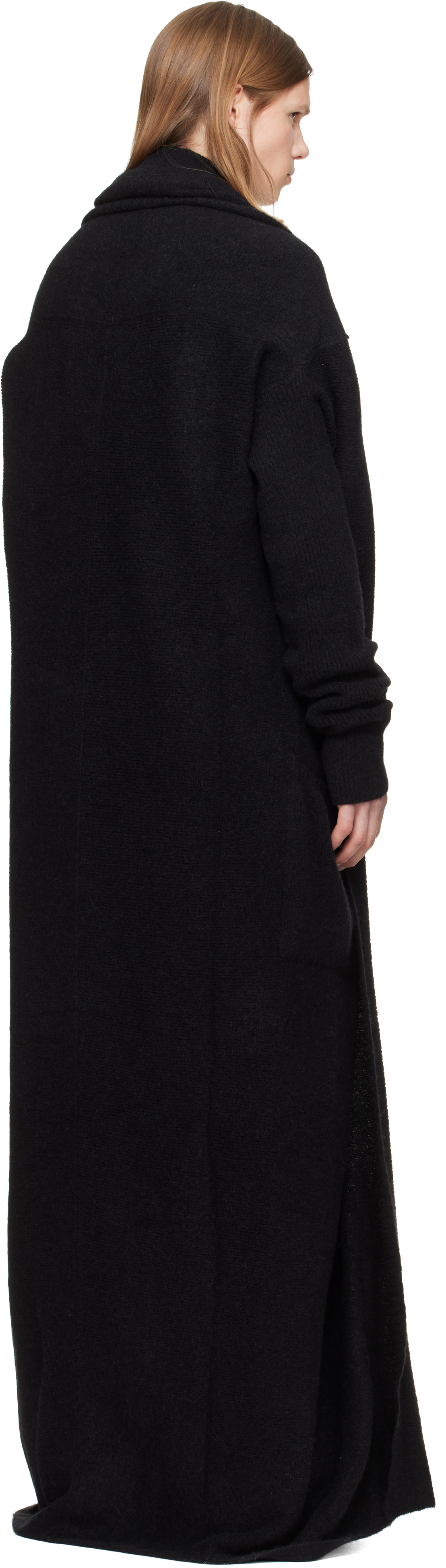 Rick Owens - 블랙 타워 다프네 가운 가디건