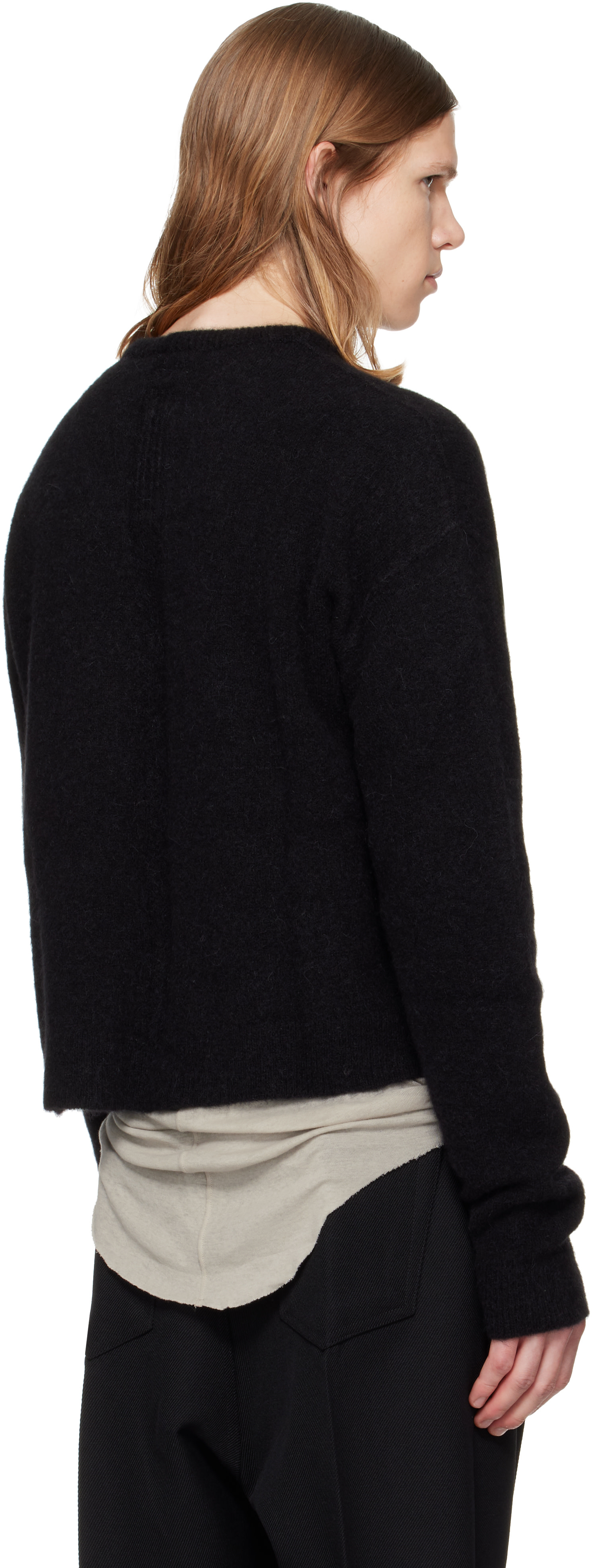 Rick Owens - 블랙 타워 라운드넥 스웨터