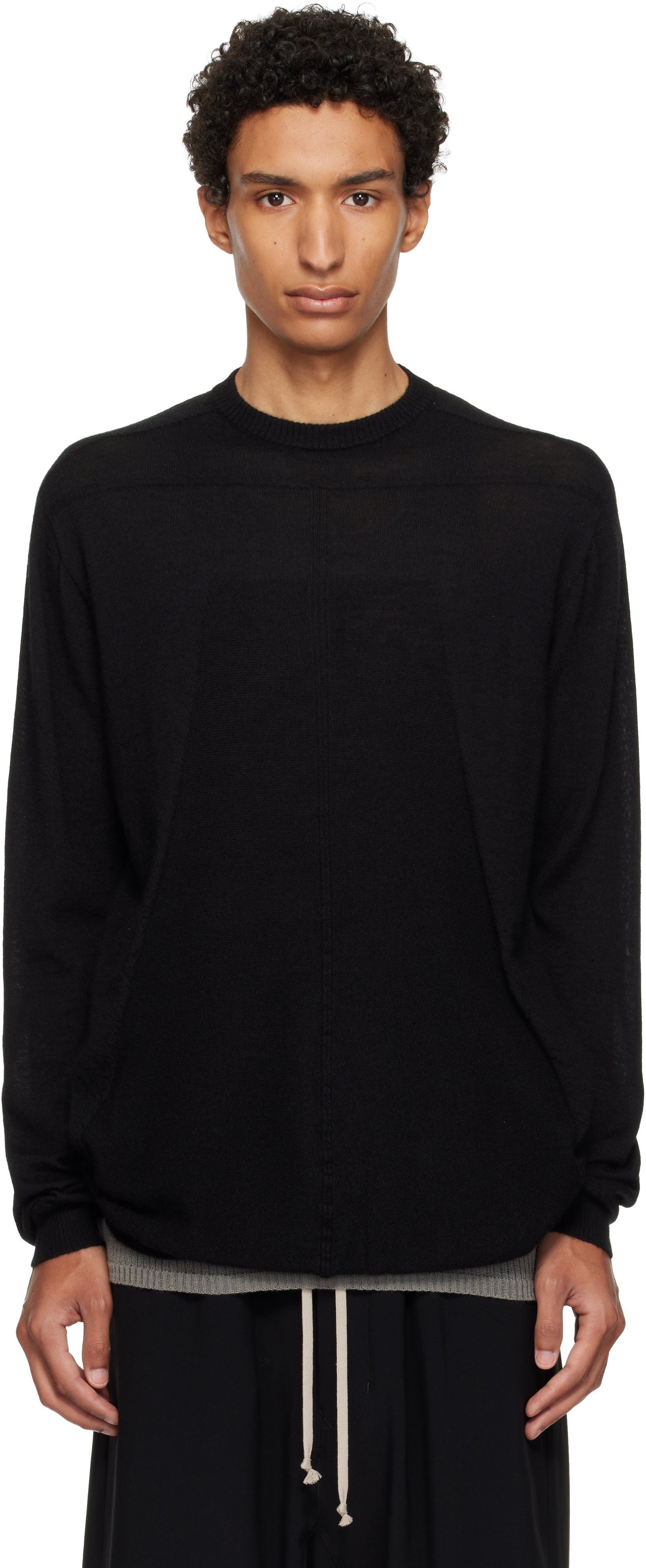 Rick Owens - ブラック Tower Level オーバーサイズ セーター