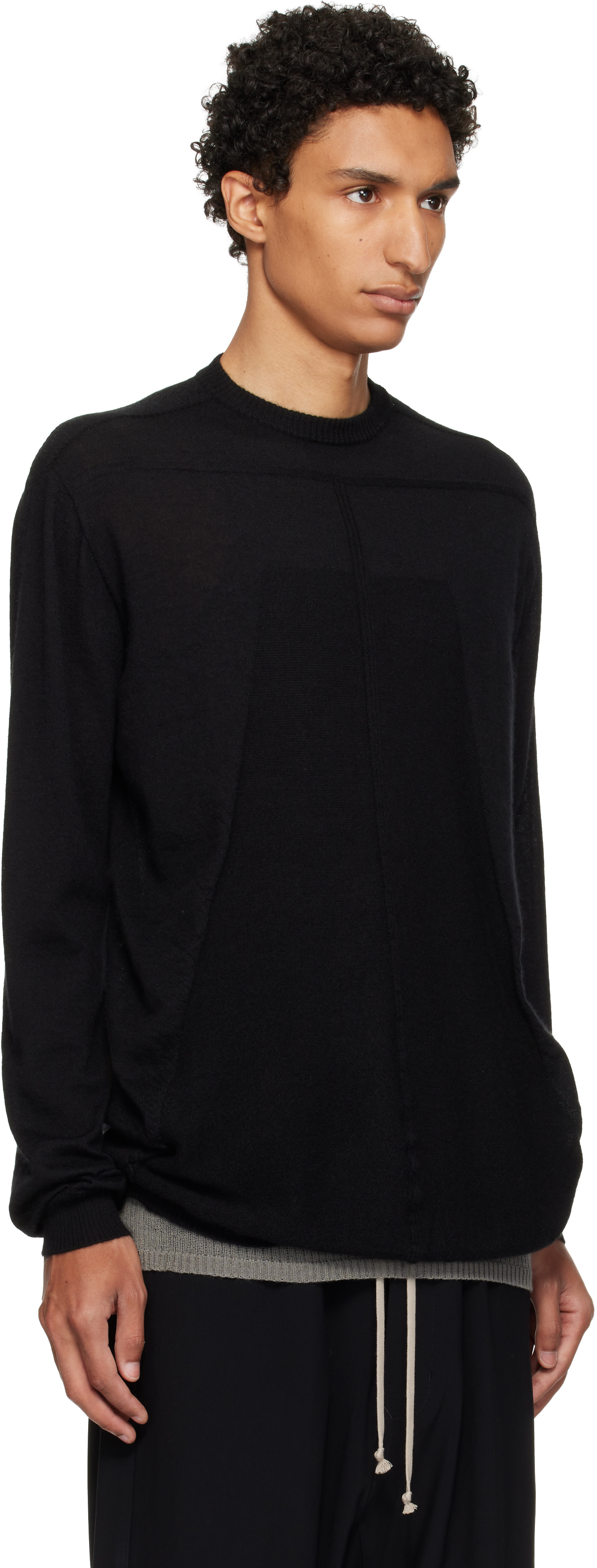Rick Owens - ブラック Tower Level オーバーサイズ セーター