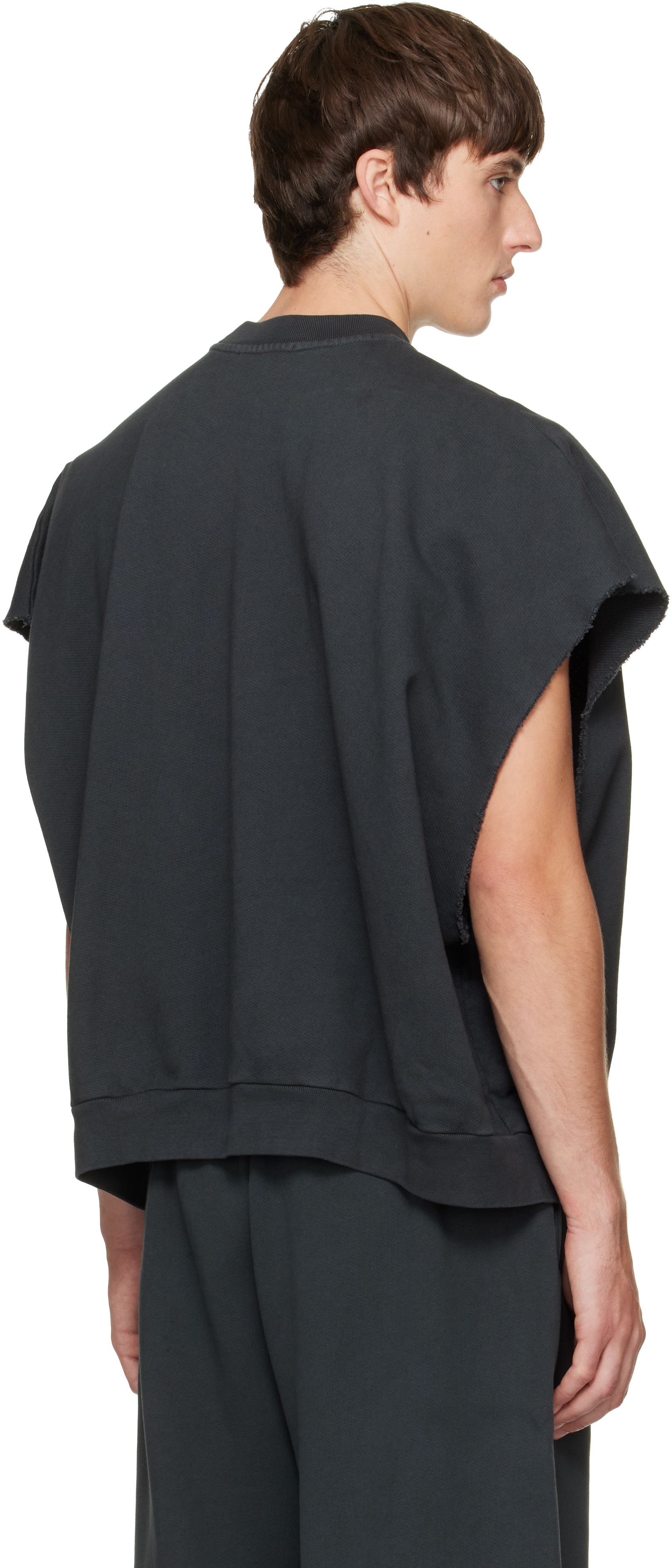 WILLY CHAVARRIA - Pull molletonné sans manches 'Chavarria Licensed Designs' noir