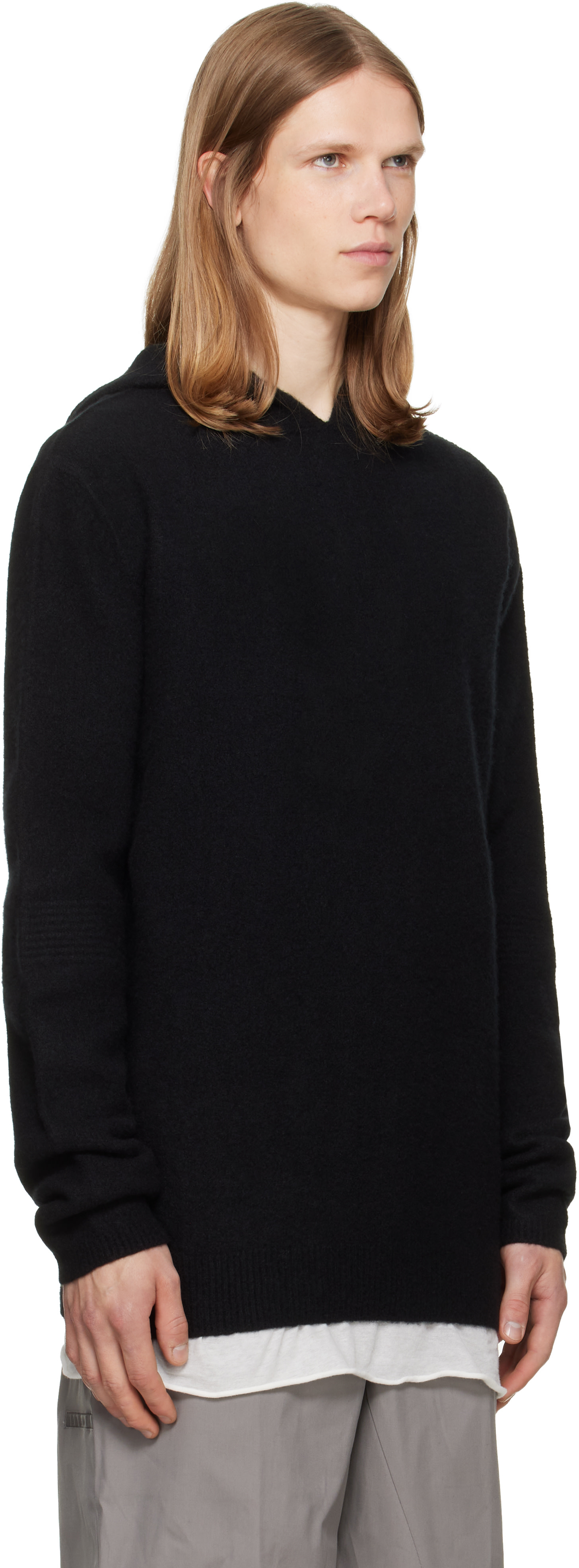 Rick Owens - Pull à capuche noir - Tower
