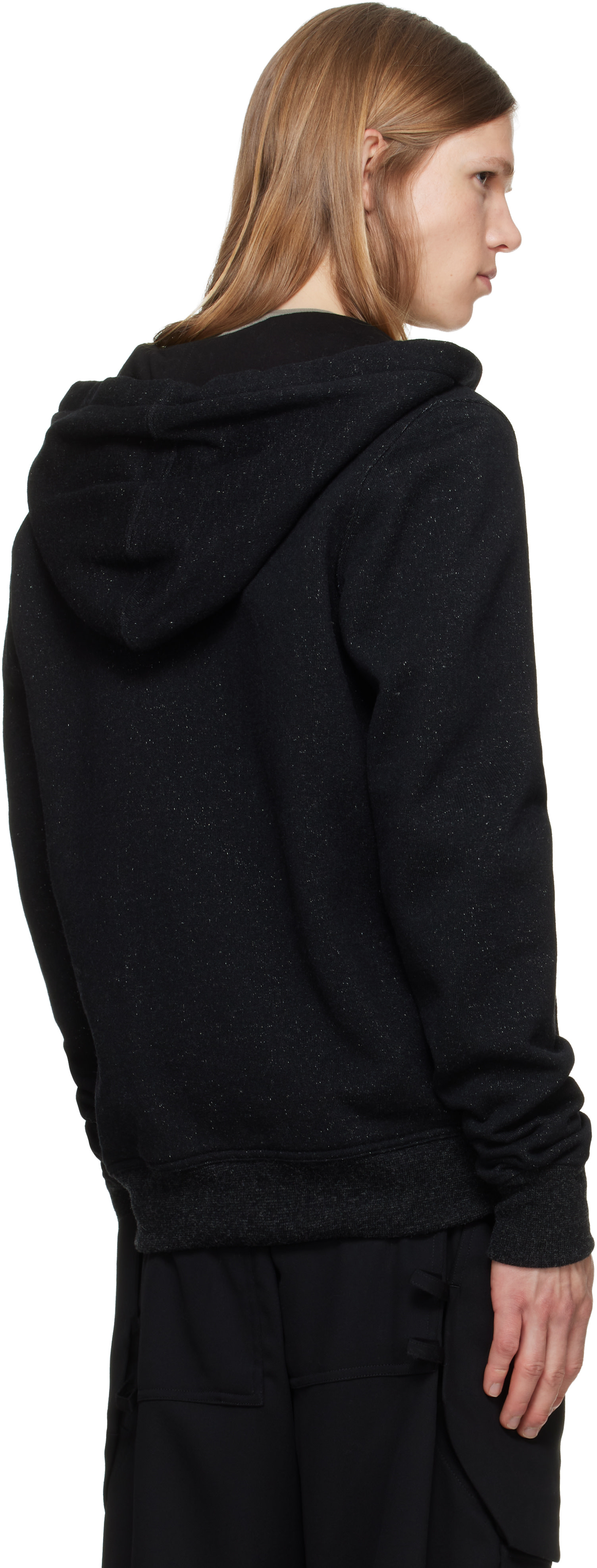 Rick Owens - Pull à capuche Jason noir - Tower