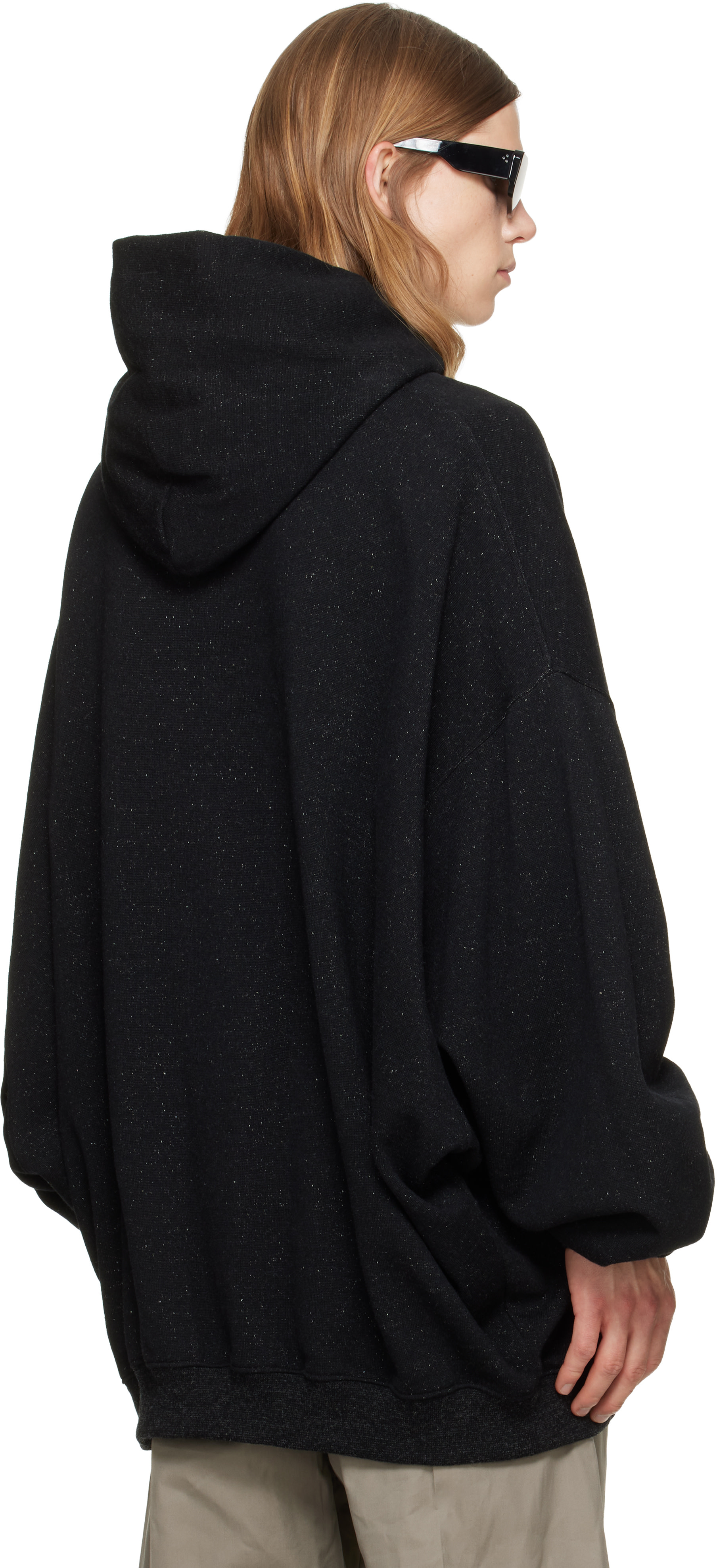 Rick Owens - Pull à capuche Hun noir - Tower