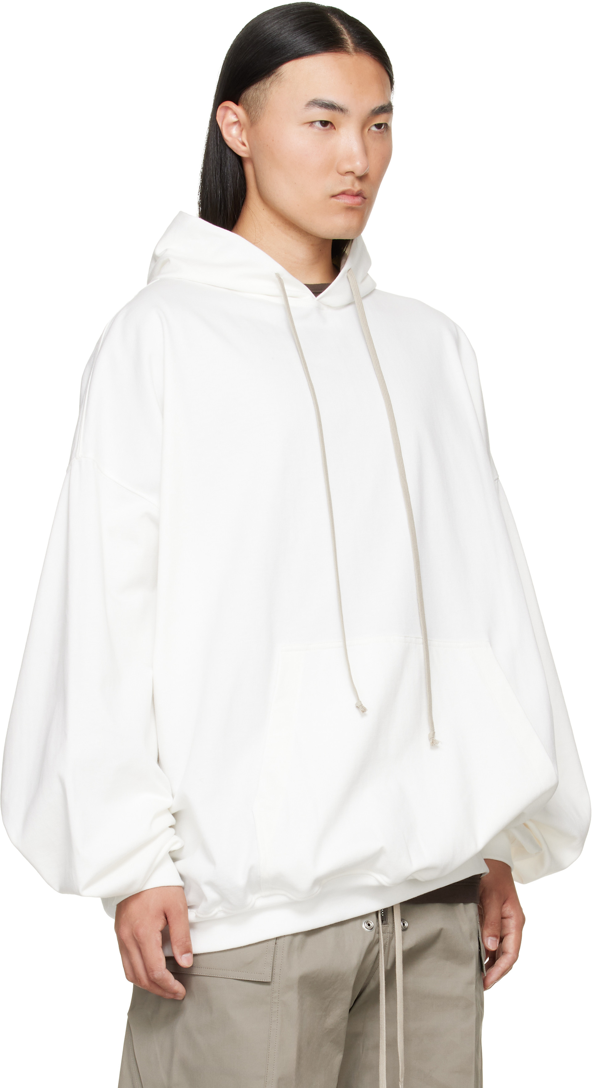 Rick Owens: Off-White Tower Hun Hoodie | SSENSE