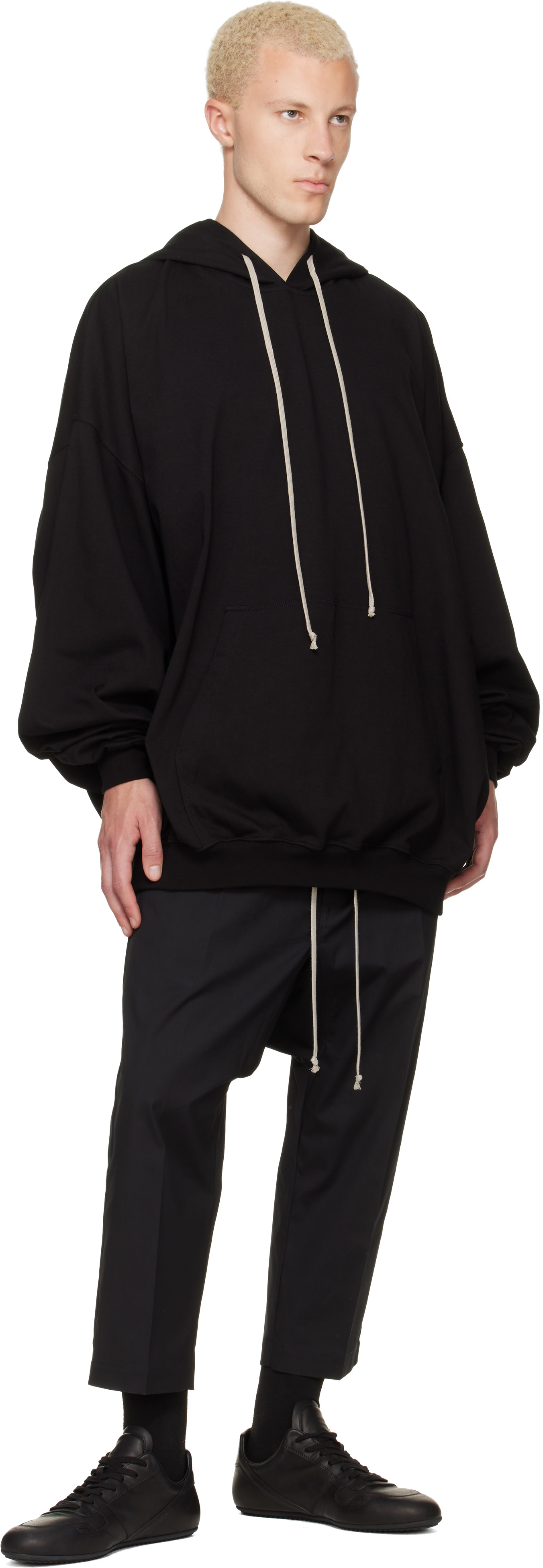 Rick Owens - ブラック Tower フーディ