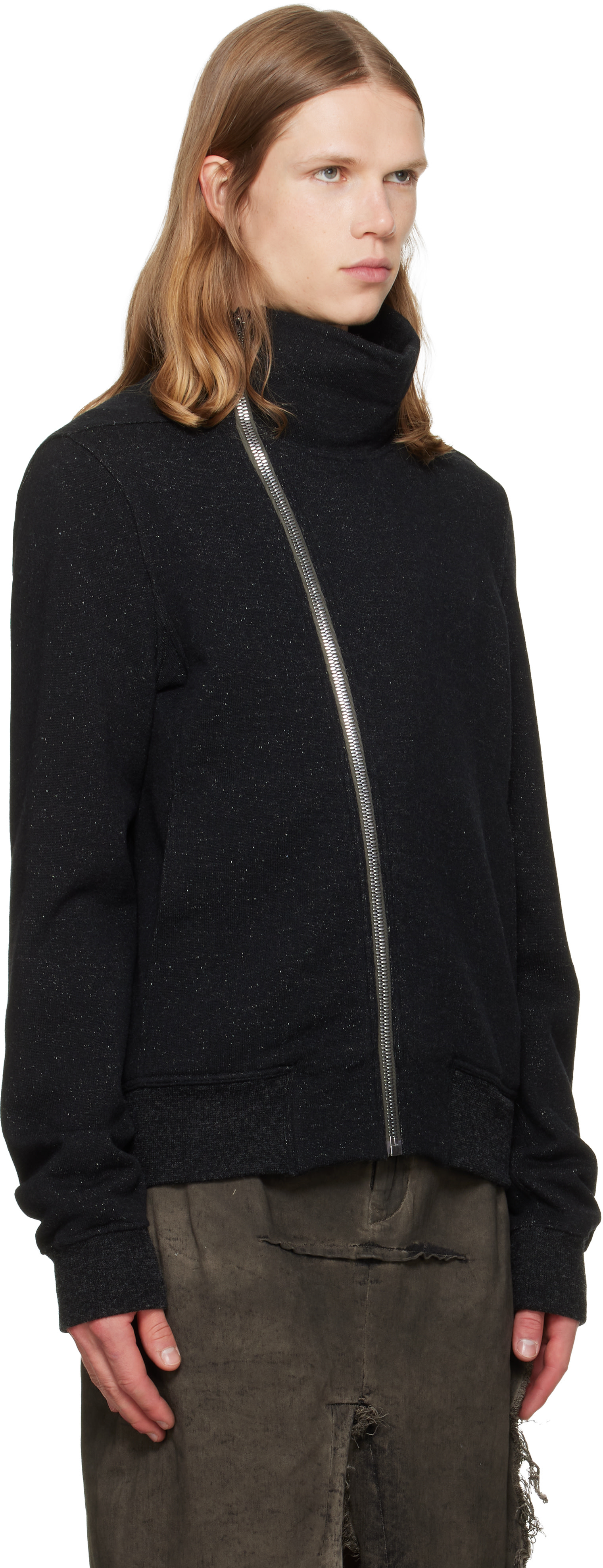 Rick Owens: Black Tower Bauhaus Jogger Track Jacket | SSENSE