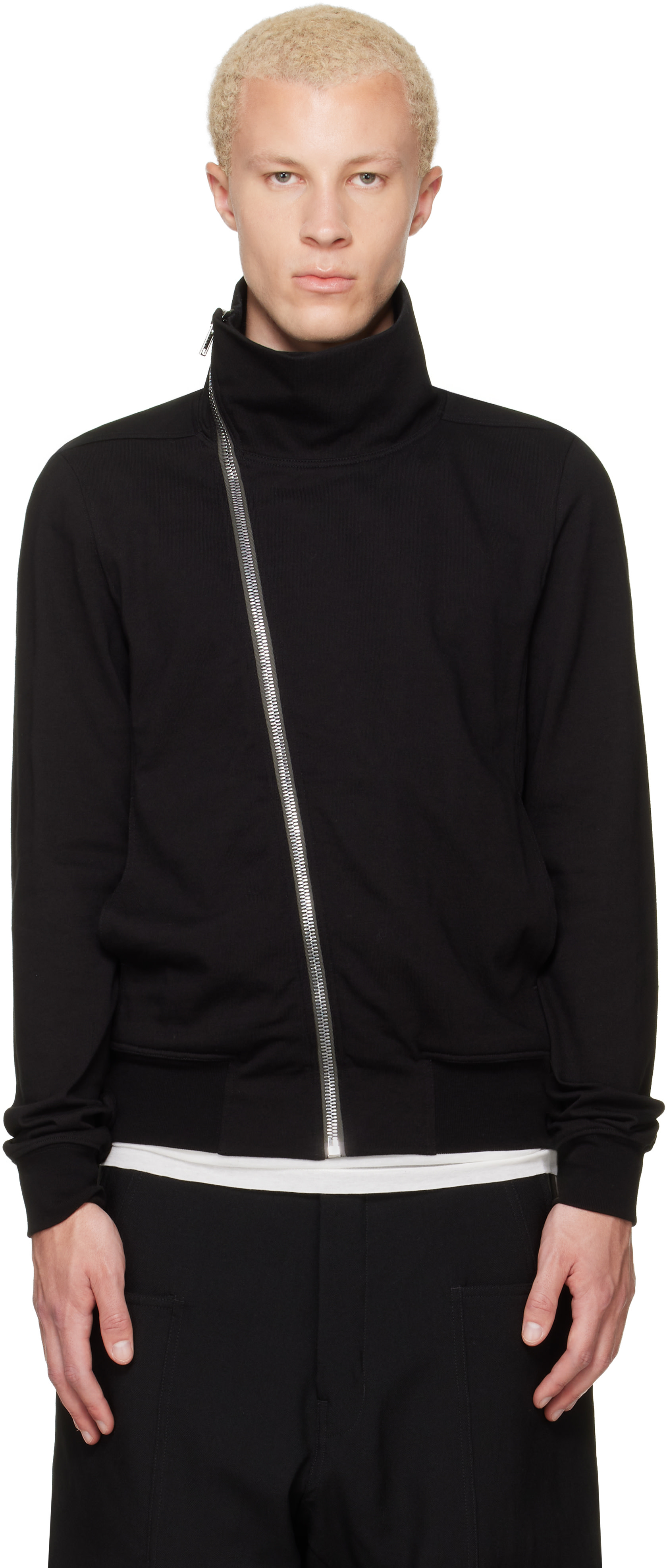 Rick Owens - Pull molletonné noir à poches Bauhaus - Tower