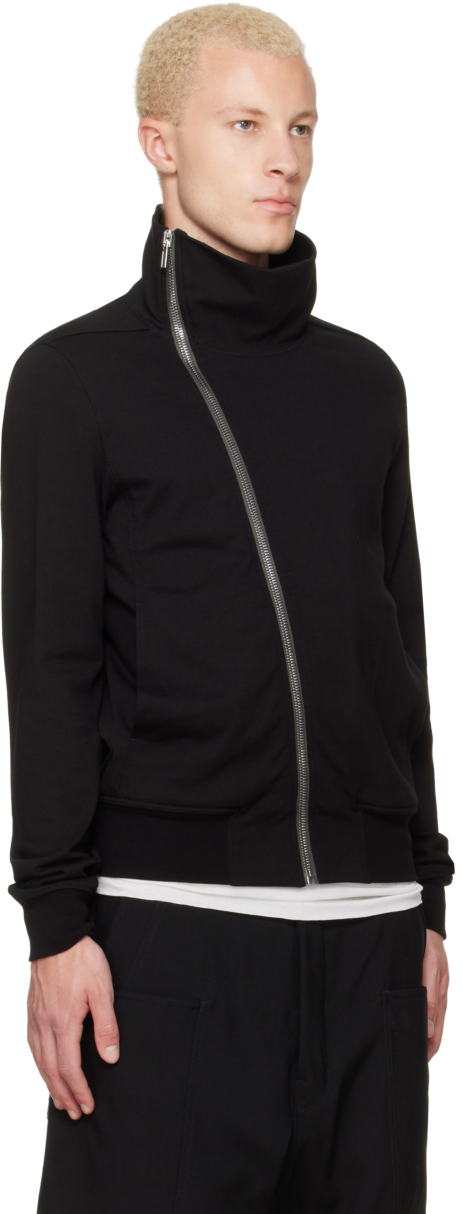 Rick Owens - Pull molletonné noir à poches Bauhaus - Tower