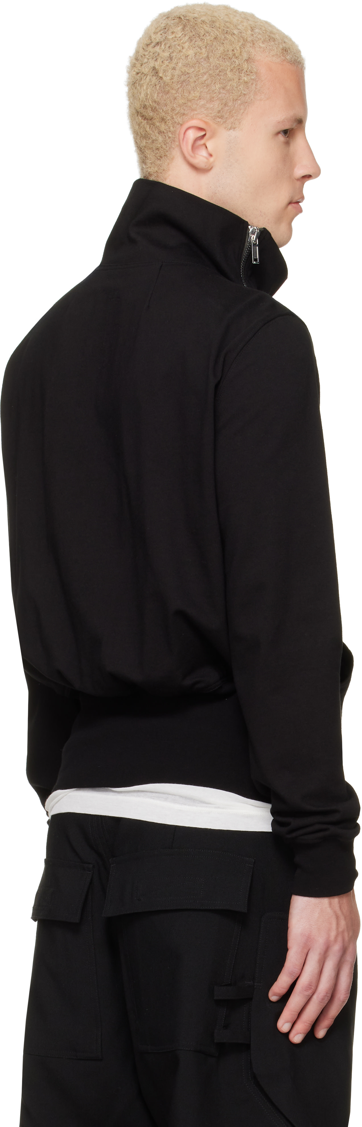 Rick Owens: Black Tower Bauhaus Jogger Sweatshirt | SSENSE