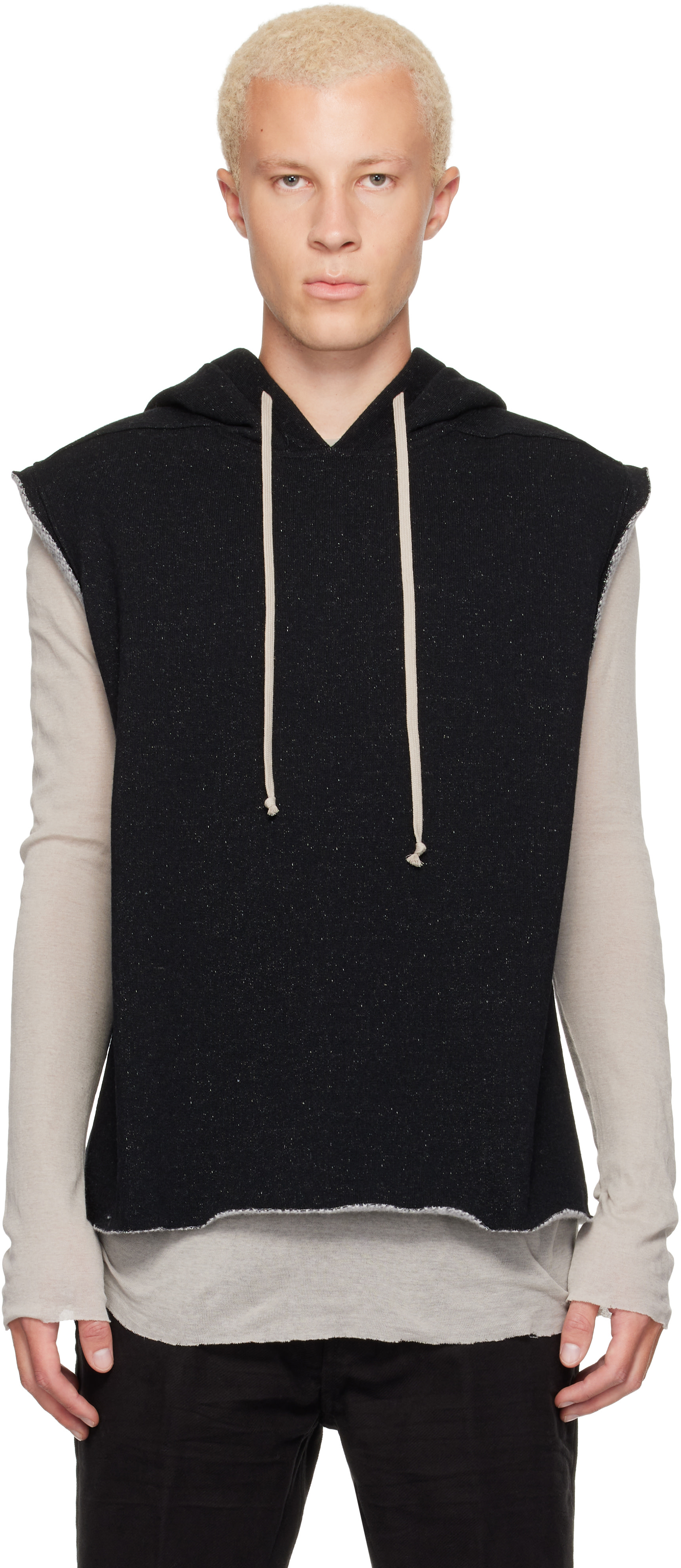 Rick Owens - Pull à capuche RL noir - Tower