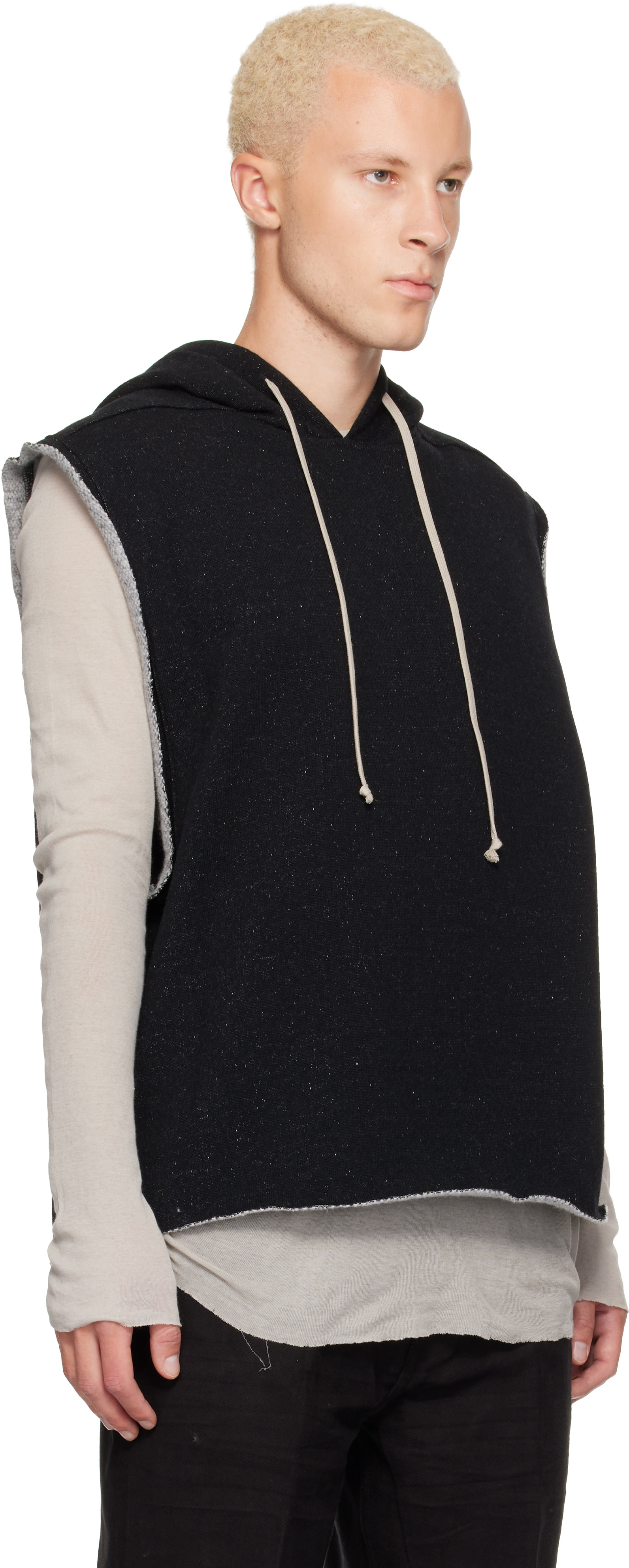 Rick Owens - Pull à capuche RL noir - Tower