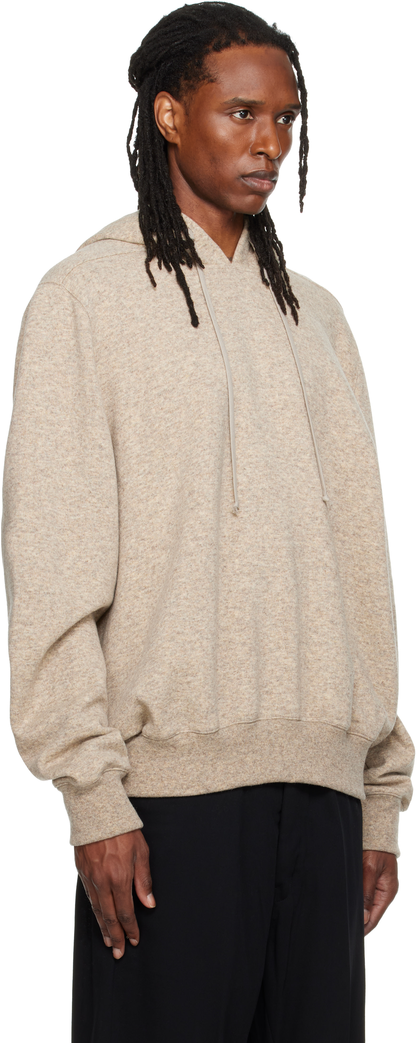 Rick Owens - Pull à capuche blanc cassé - Tower