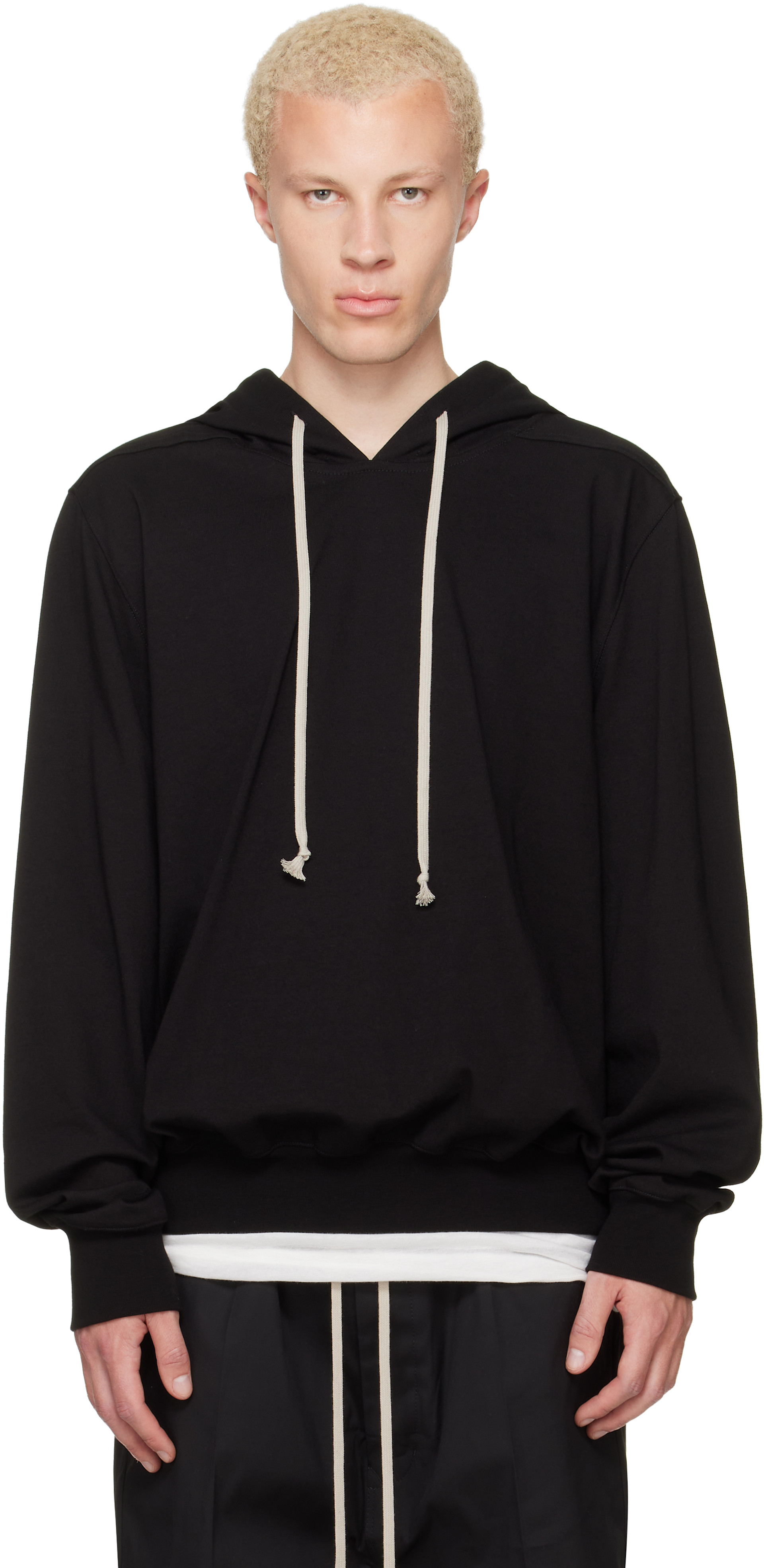 Rick Owens - Pull à capuche noir - Tower