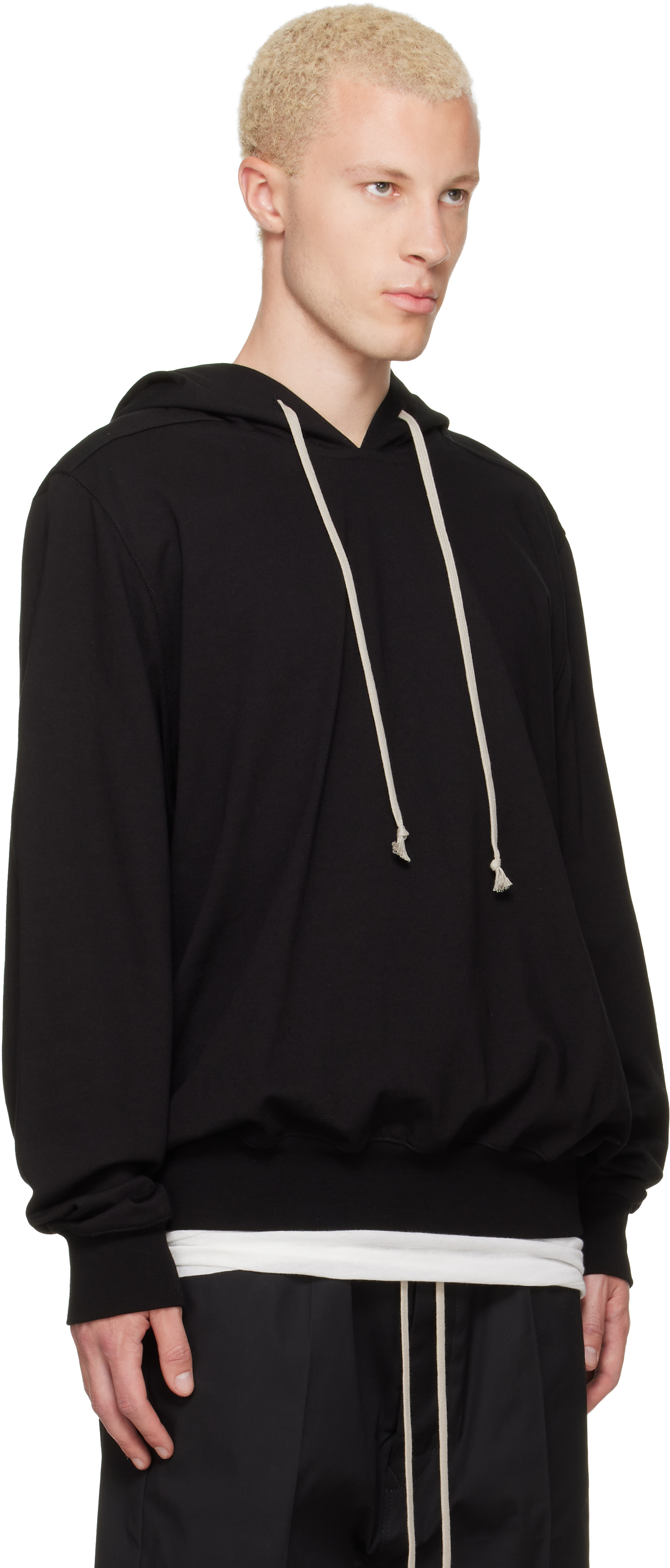 Rick Owens - Pull à capuche noir - Tower