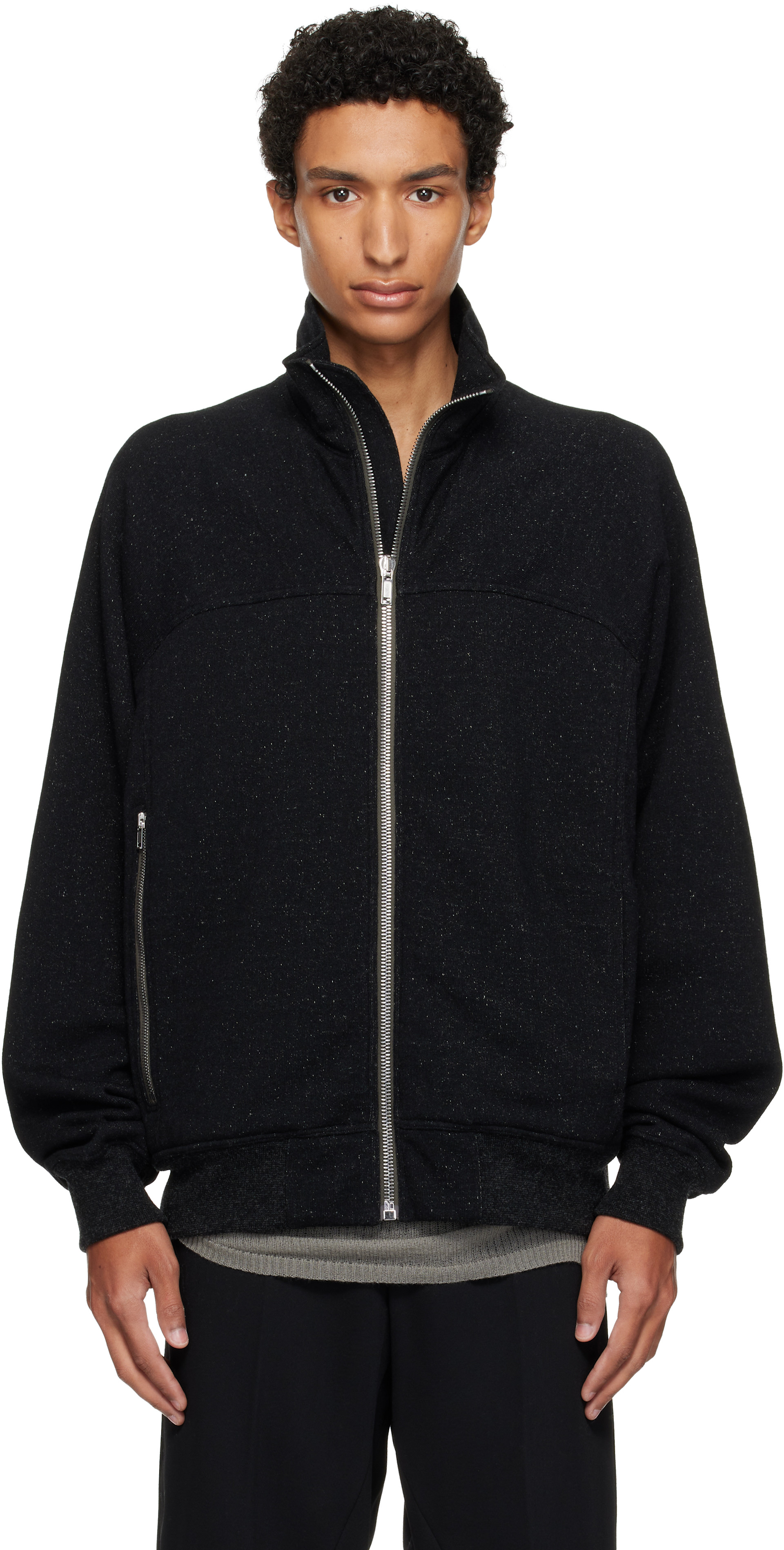 Rick Owens - ブラック Tower Zipfront Jogger トラックジャケット