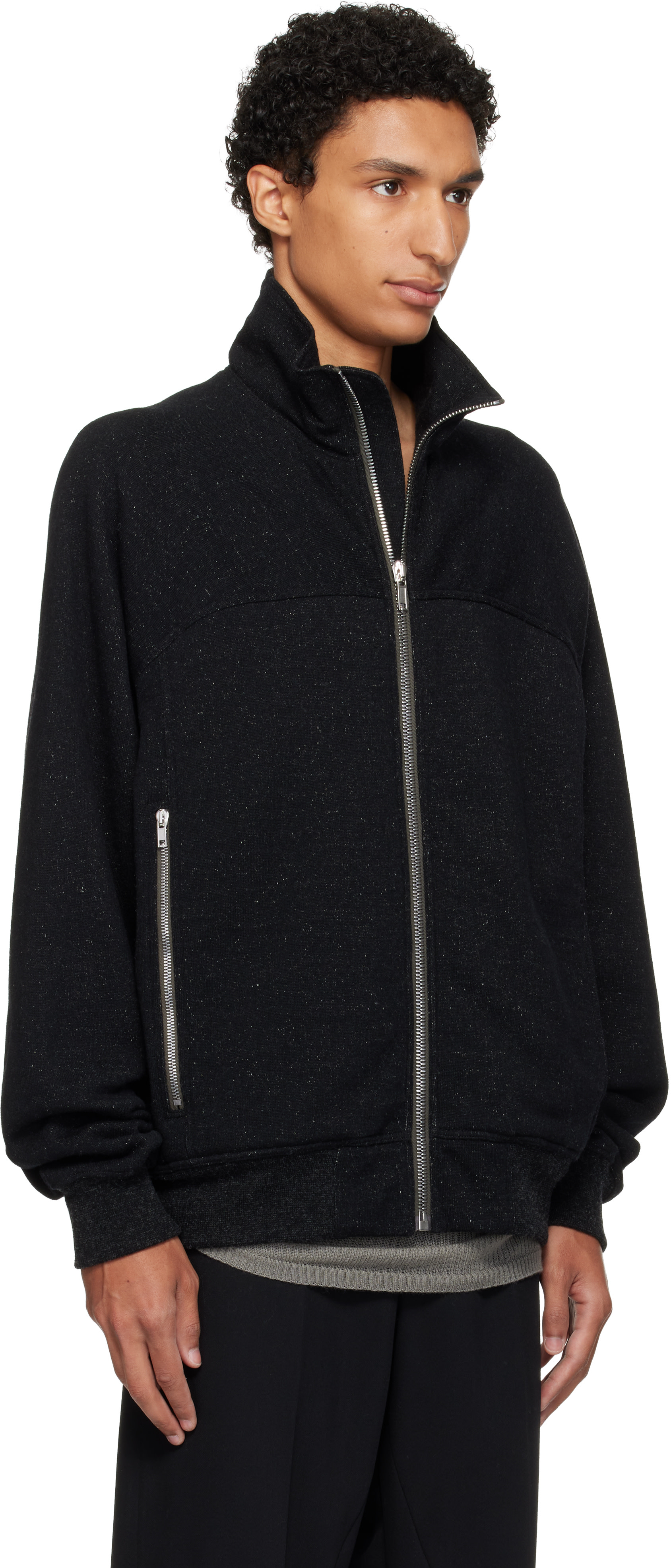 Rick Owens - ブラック Tower Zipfront Jogger トラックジャケット