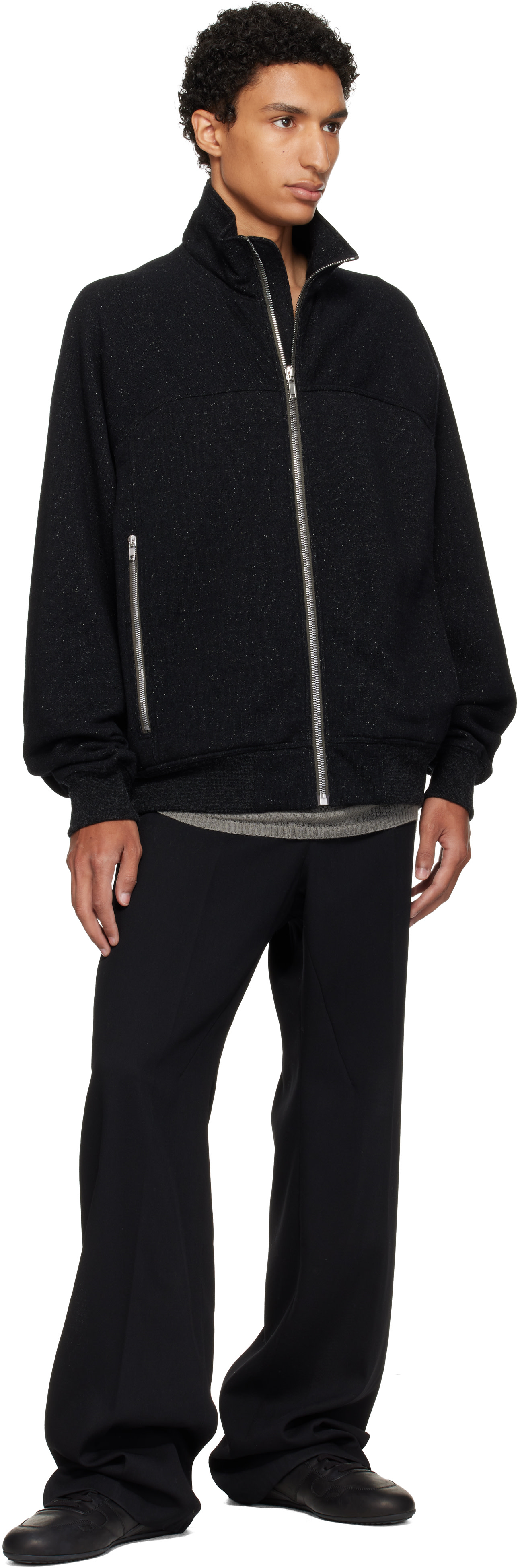 Rick Owens - ブラック Tower Zipfront Jogger トラックジャケット