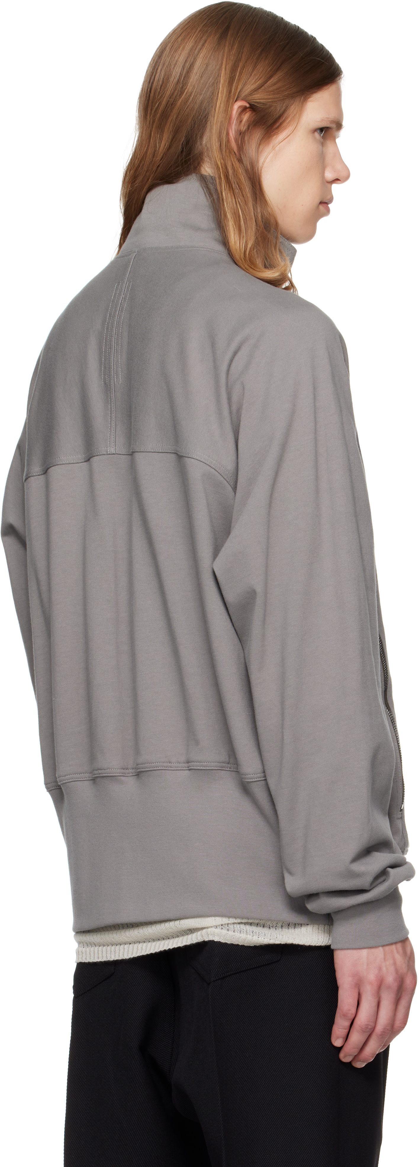 Rick Owens - Gray Tower Zipfront Jogger Jacket