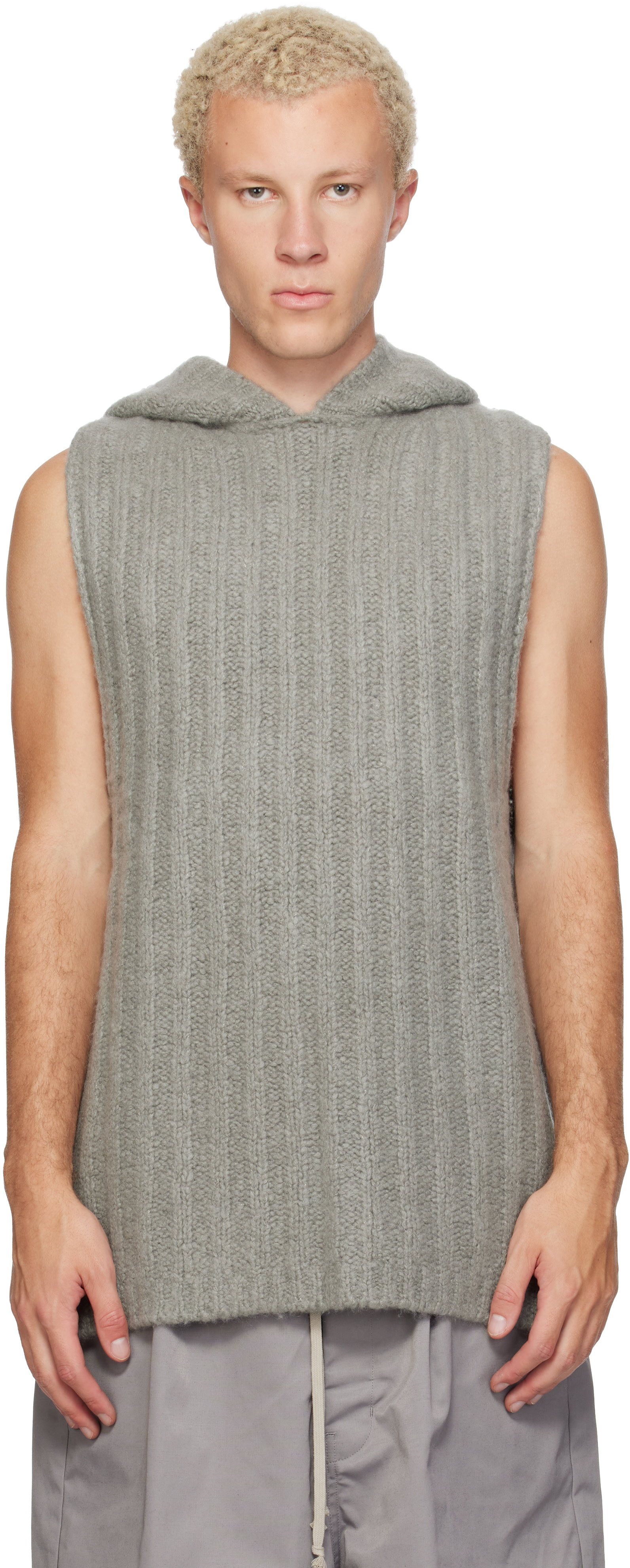 Rick Owens SLUB タンクトップ グレーXS Rick Owens SLUB タンクトップ グレーXS Rick Owens: グレー Temple