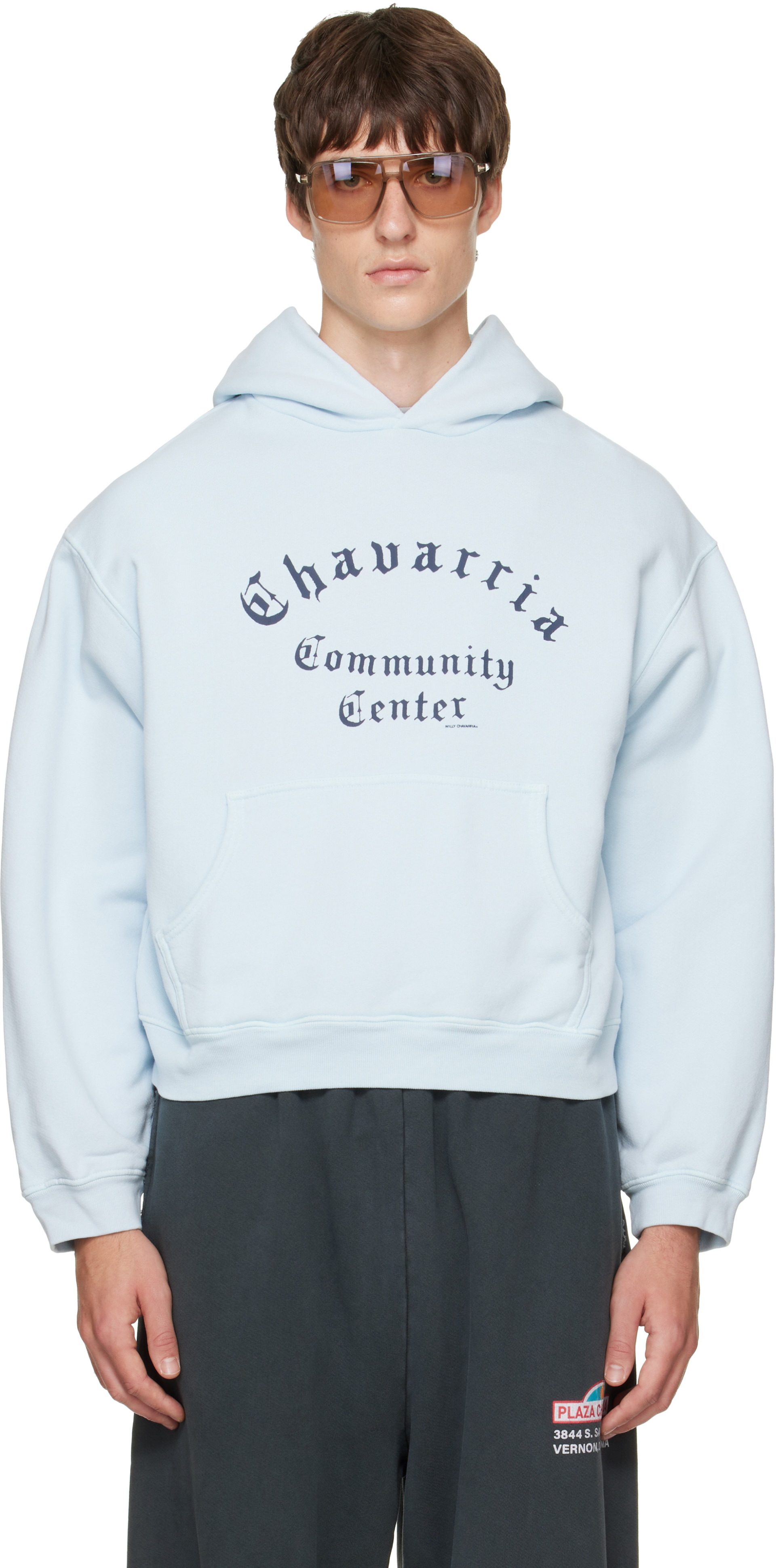 WILLY CHAVARRIA: ブルー 'Chavarria Community Center' Shrunken PO