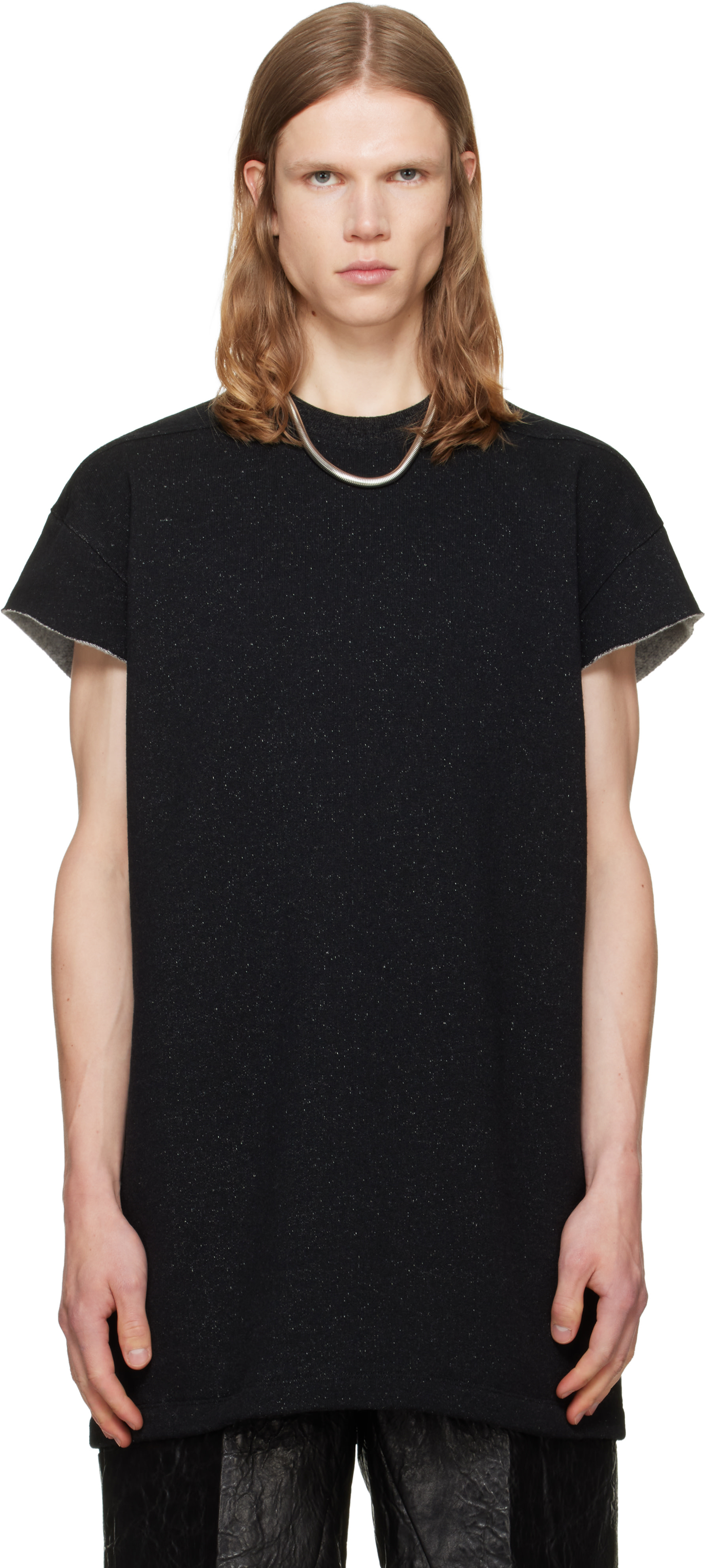 Rick Owens: Black Tower Jumbo S/S T-shirt | SSENSE Canada