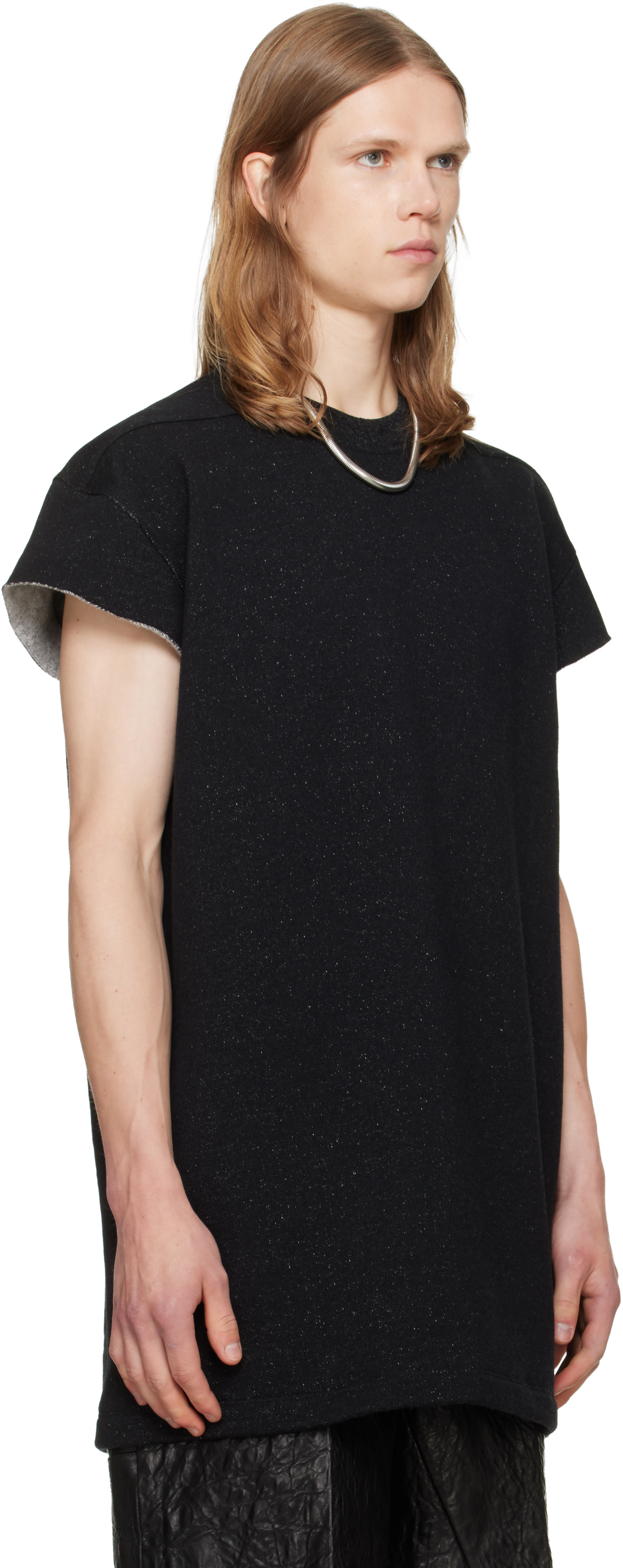 Rick Owens: Black Tower Jumbo S/S T-shirt | SSENSE