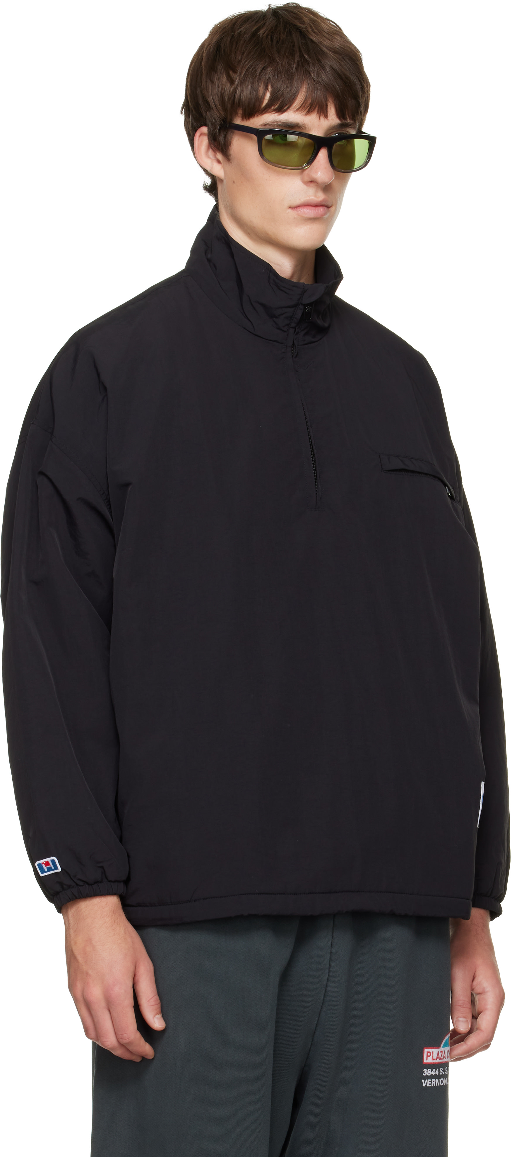WILLY CHAVARRIA - Pull 'Willy' noir en molleton polaire