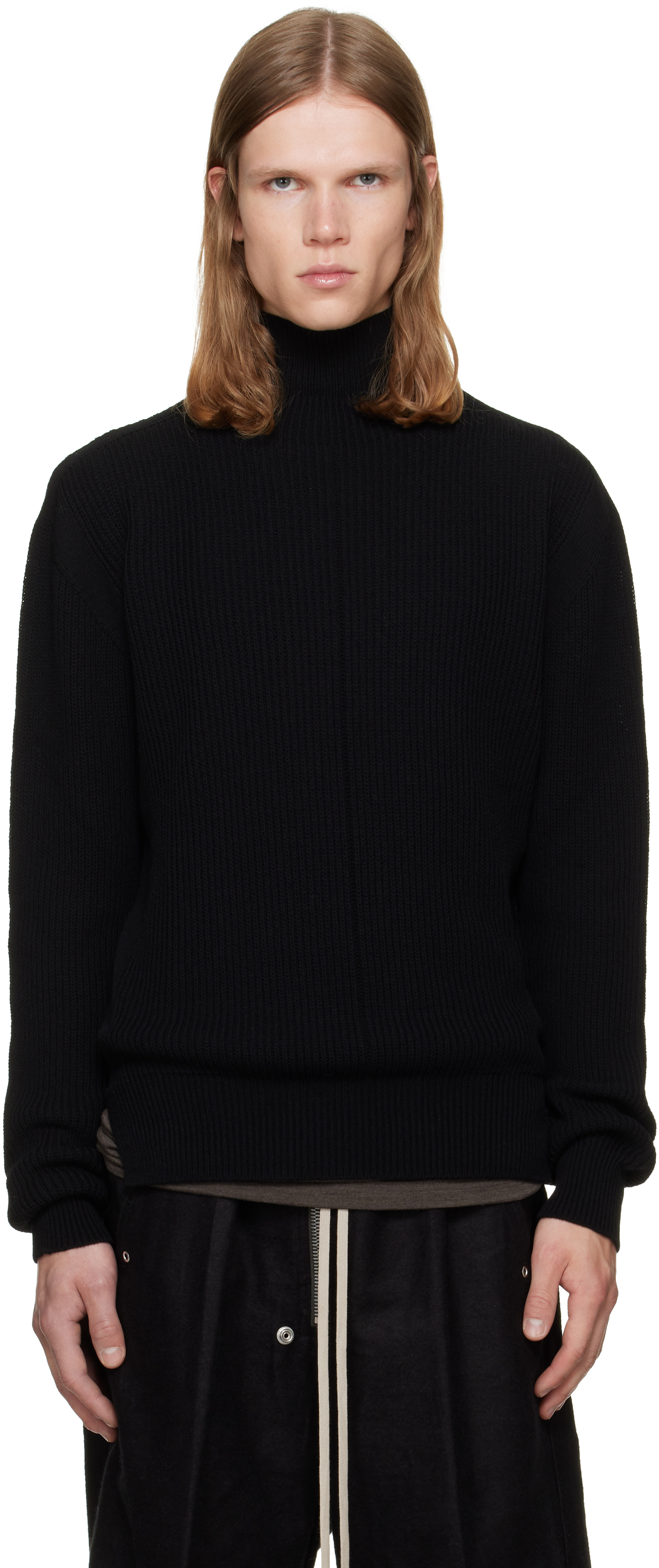 Rick Owens - Black Tower Turtleneck