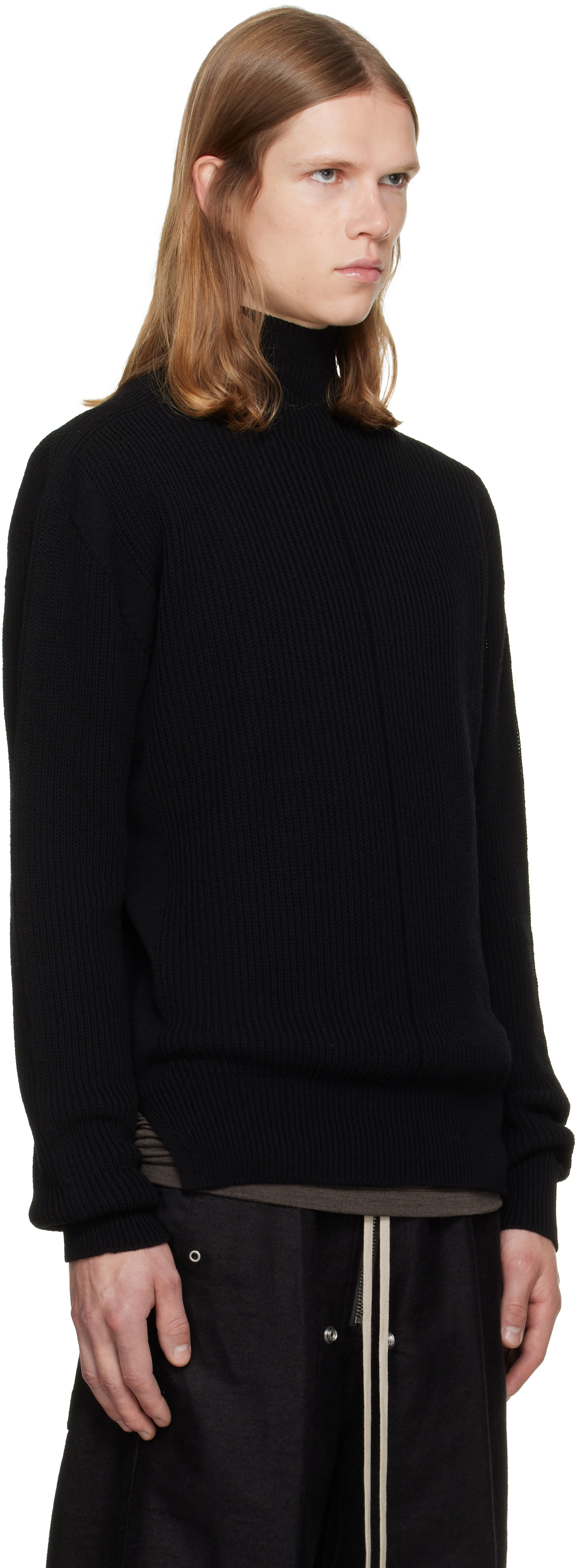 Rick Owens - Black Tower Turtleneck