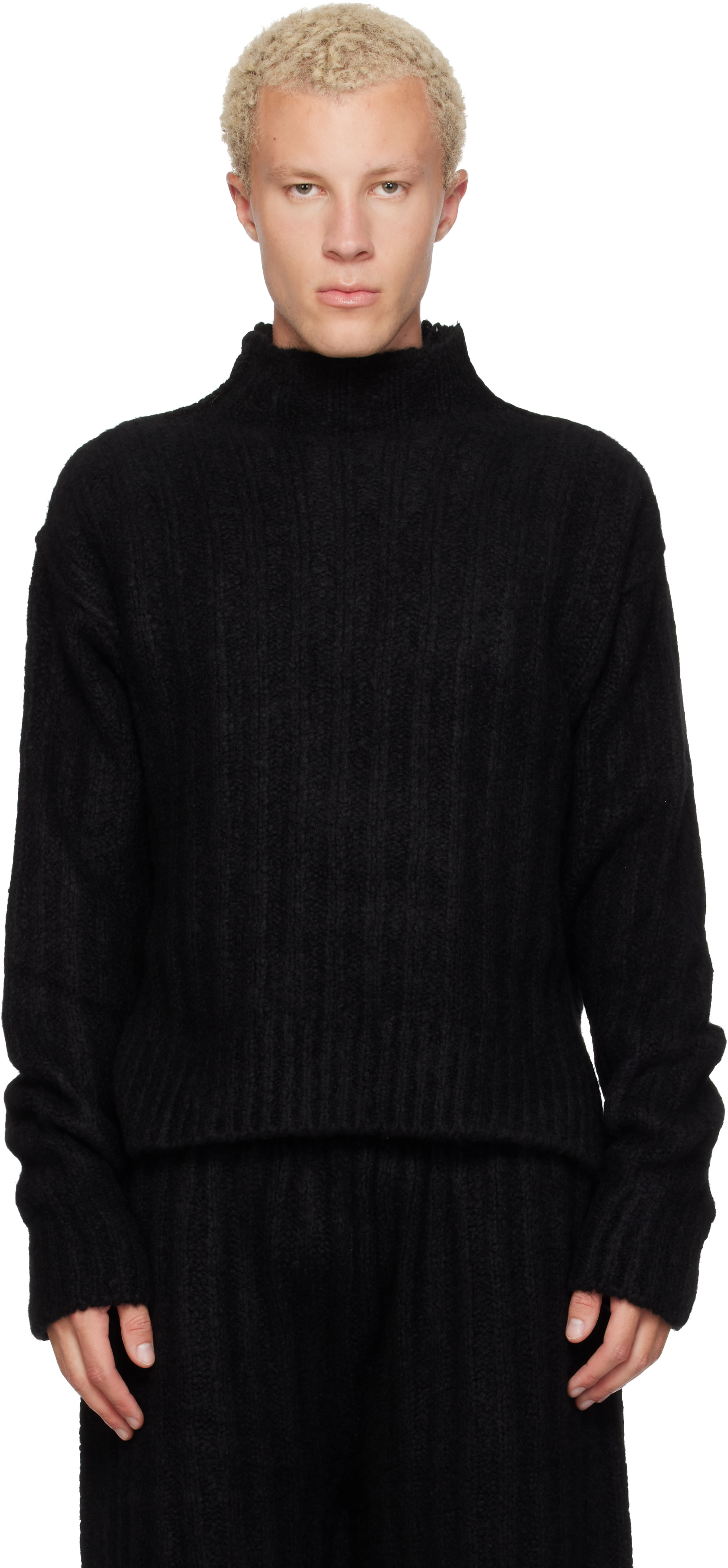 Rick Owens - Col roulé noir - Tower
