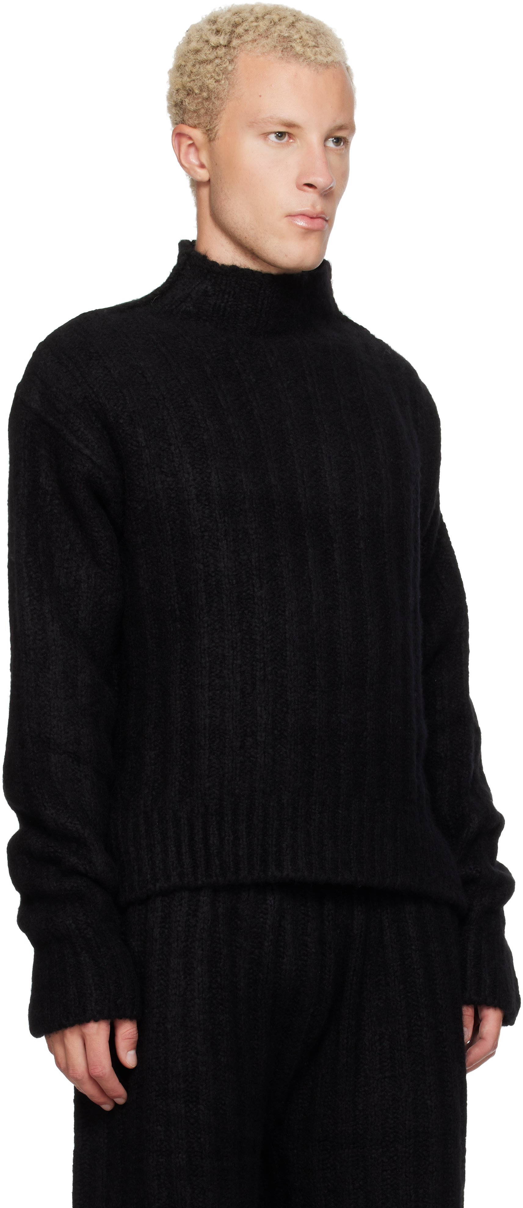 Rick Owens - Black Tower Turtleneck