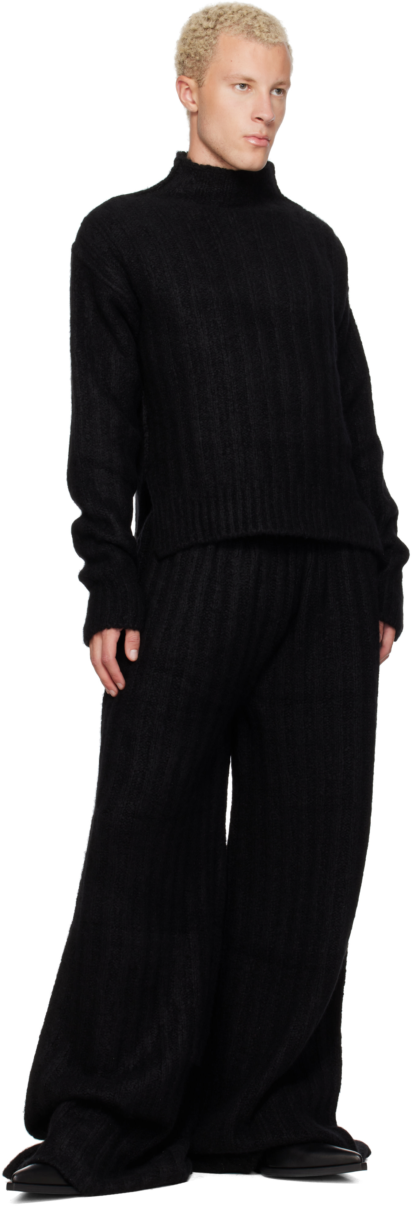 Rick Owens - Black Tower Turtleneck