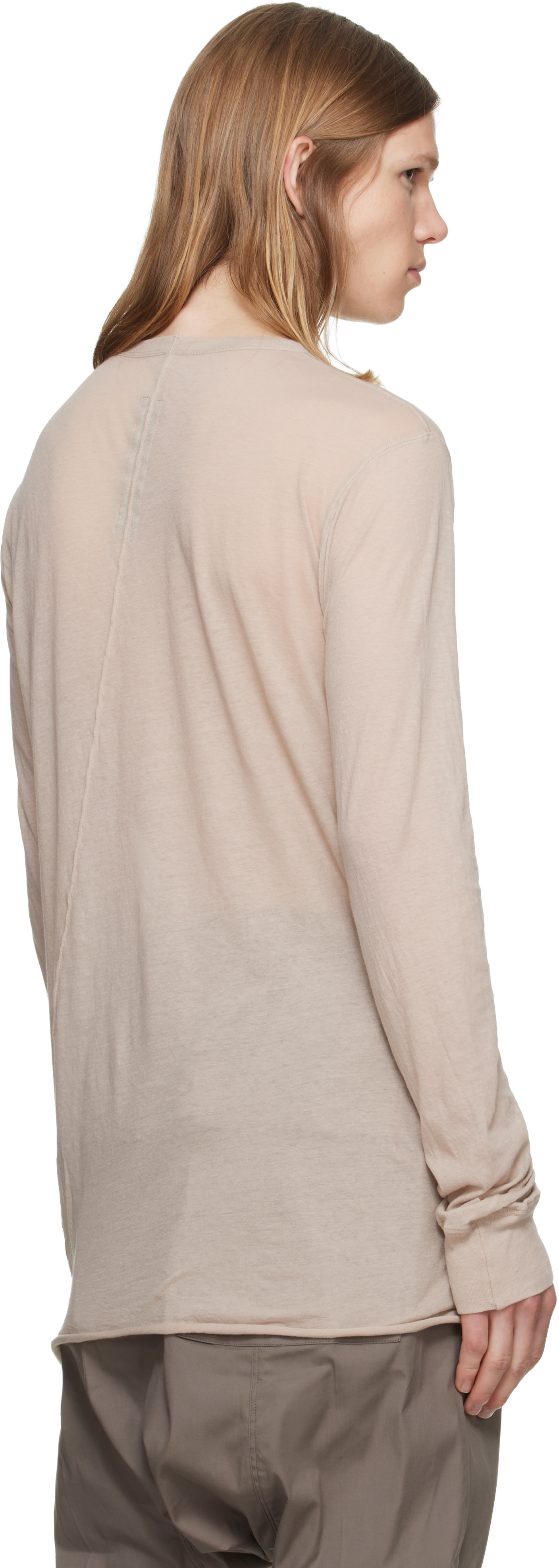 Rick Owens - Taupe Tower Basic LS T-shirt