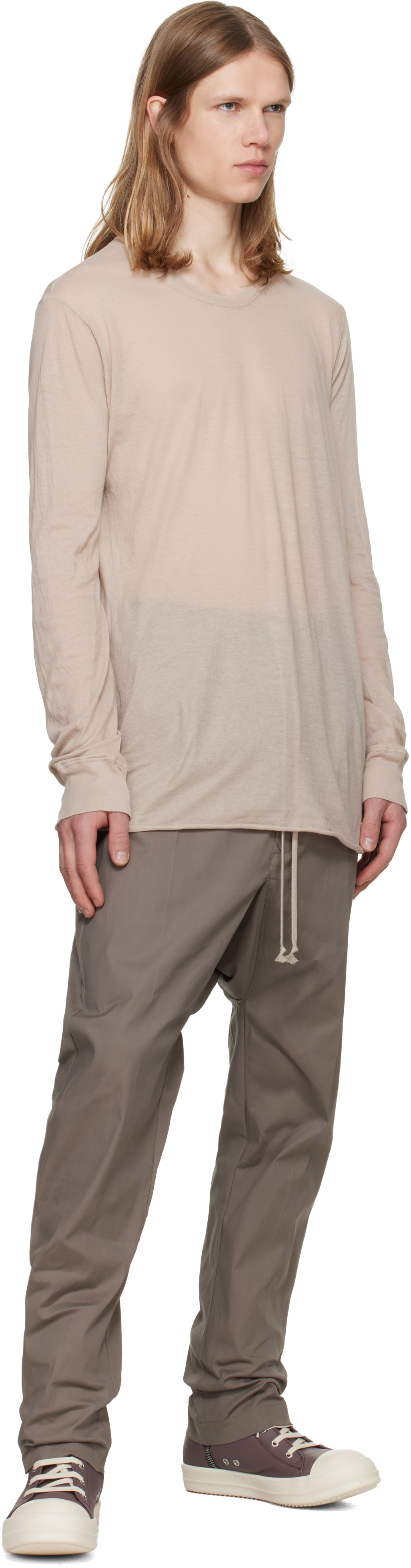 Rick Owens - Taupe Tower Basic LS T-shirt