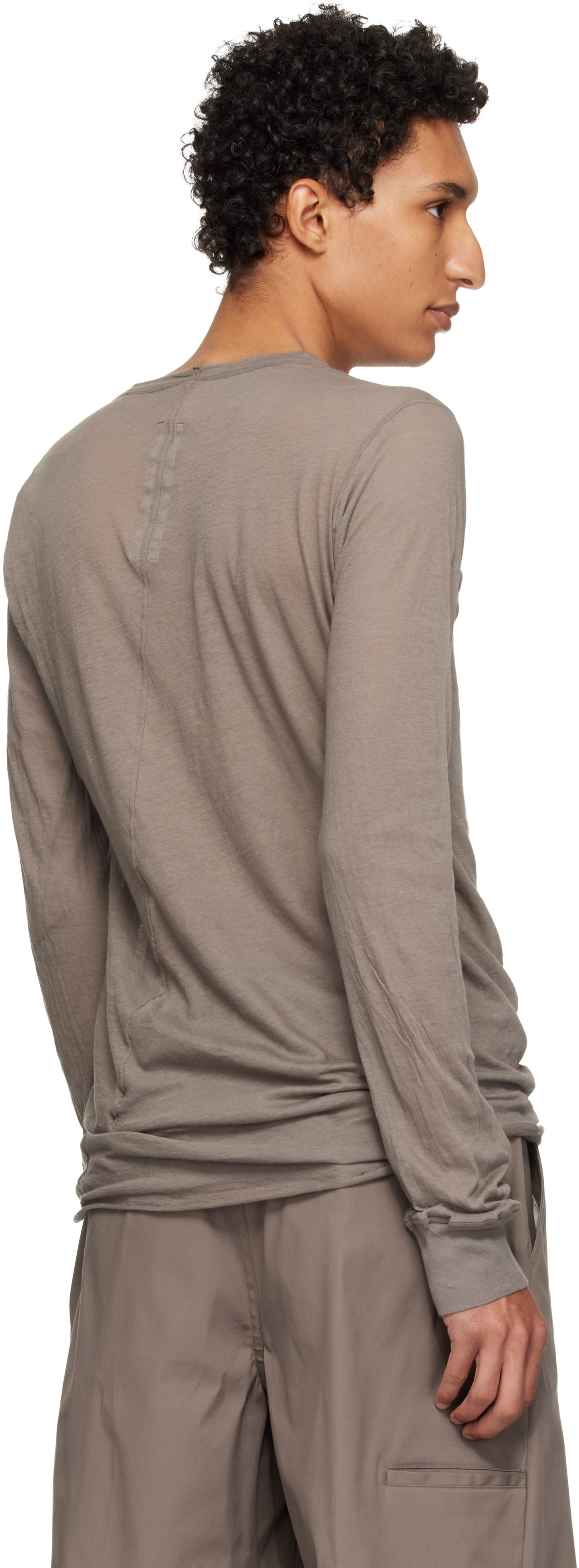 Rick Owens - Gray Tower Basic LS T-shirt