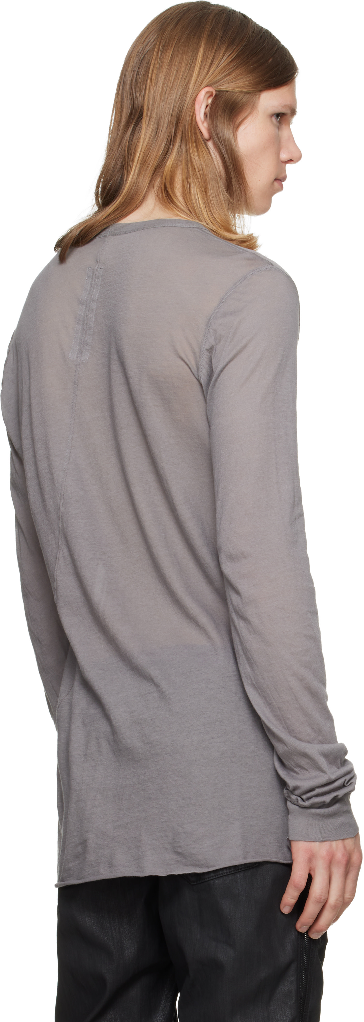 Rick Owens - Gray Tower Basic LS T-shirt