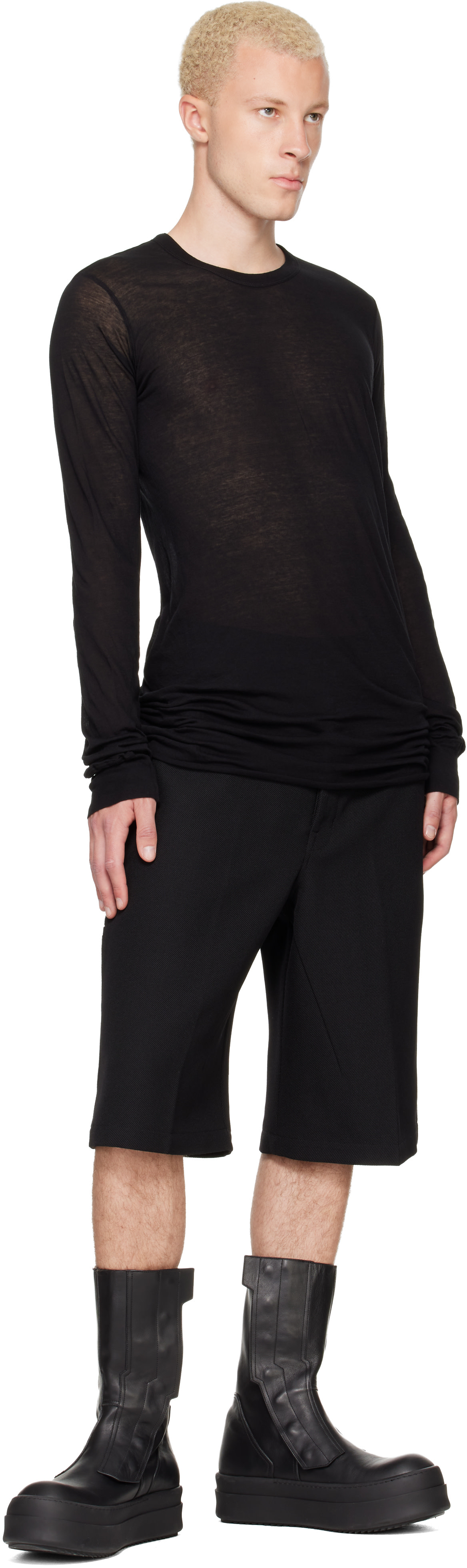 Rick Owens - Black Tower Basic LS T-shirt