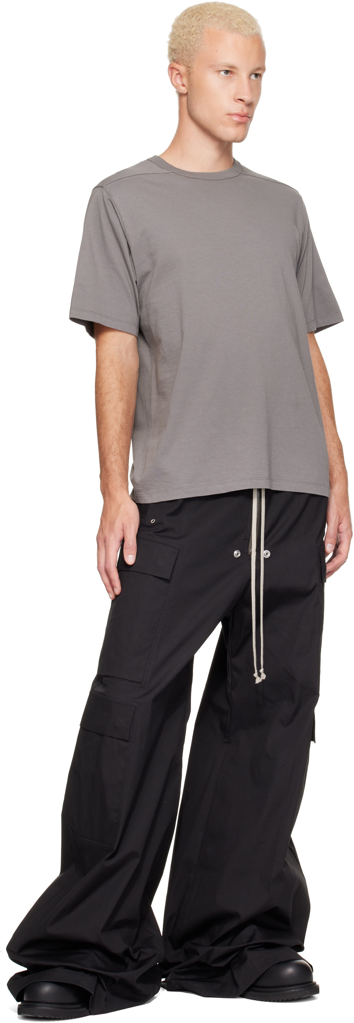 Rick Owens - 그레이 타워 브래드 티셔츠