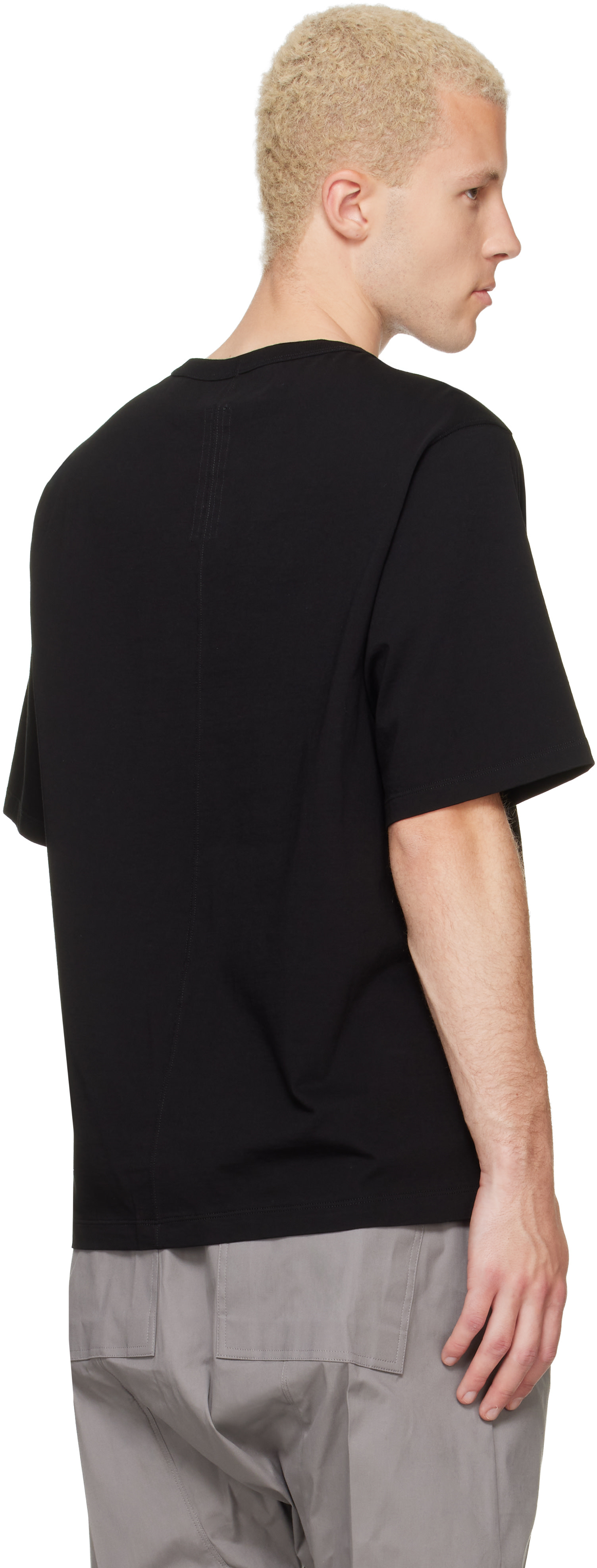 Rick Owens: Black Tower Brad T-shirt | SSENSE