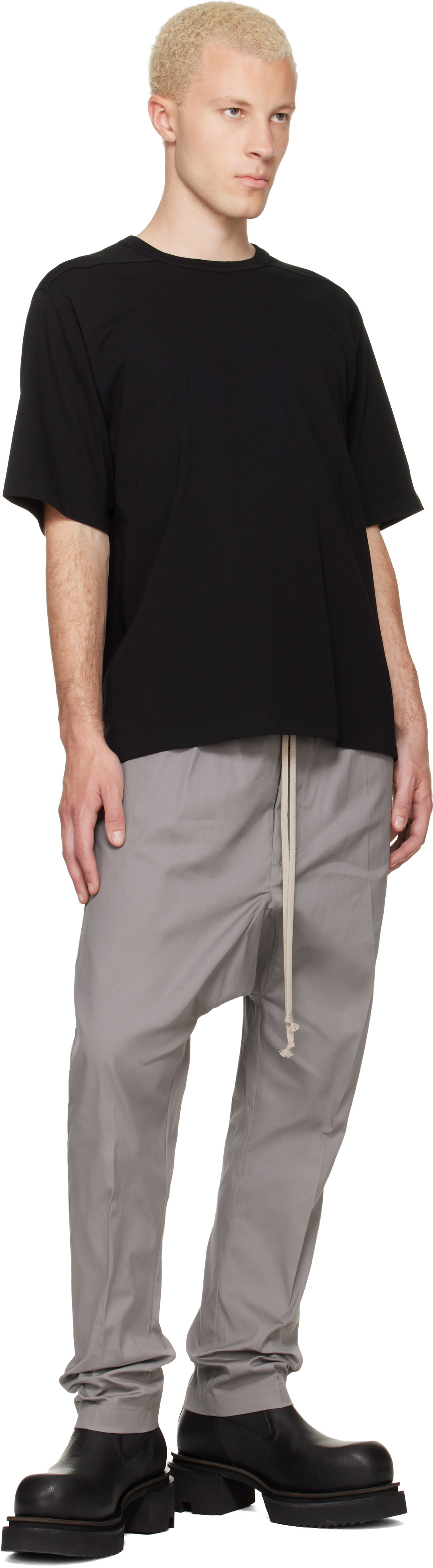 Rick Owens - 블랙 타워 브래드 티셔츠