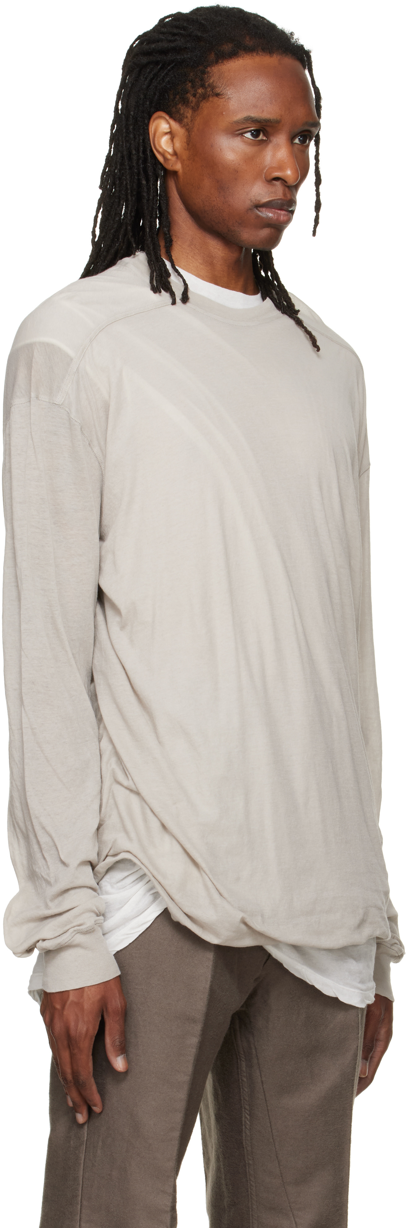 Rick Owens: Off-White Tower Rick S Jumbo L/S T-shirt | SSENSE