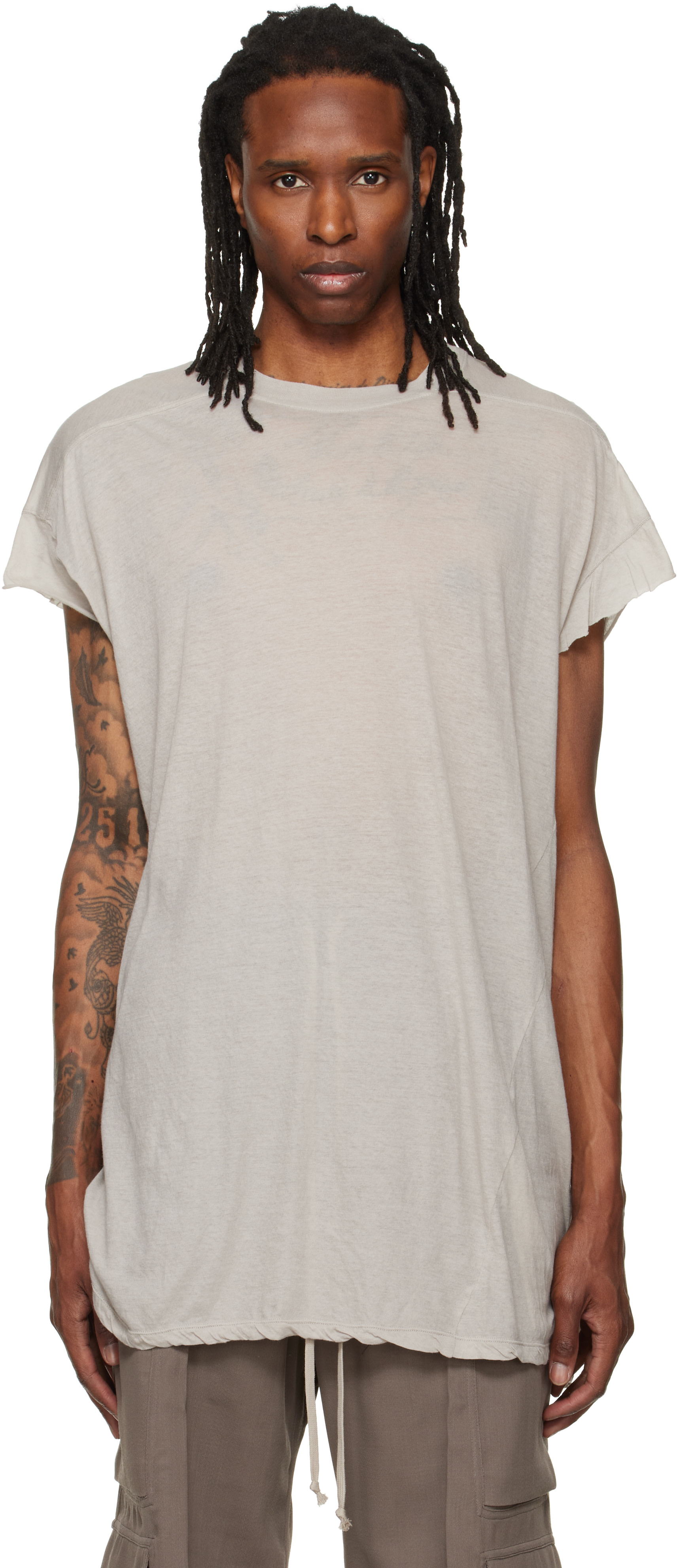 Rick Owens: Off-White Tower Rick S Jumbo S/S T-shirt | SSENSE
