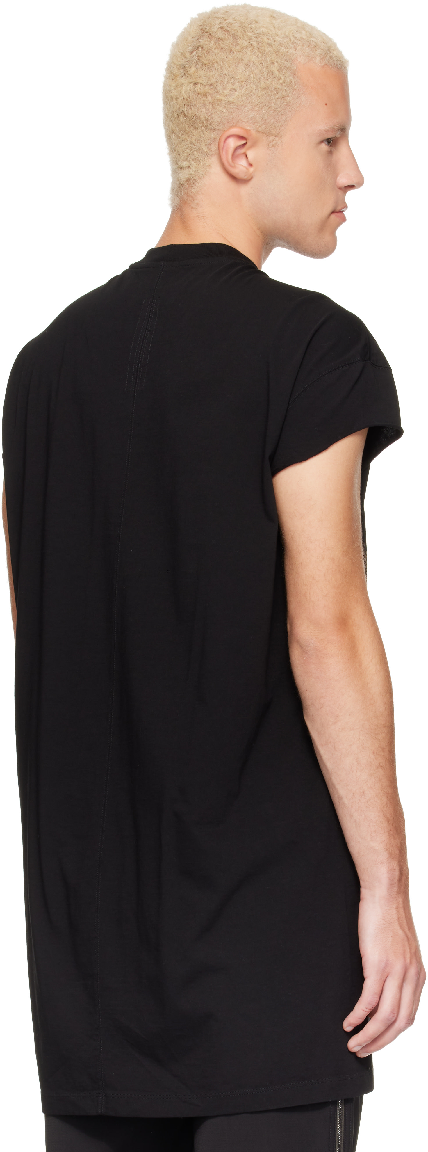 Rick Owens: ブラック Tower Ricky S Jumbo S/S Tシャツ | SSENSE 日本