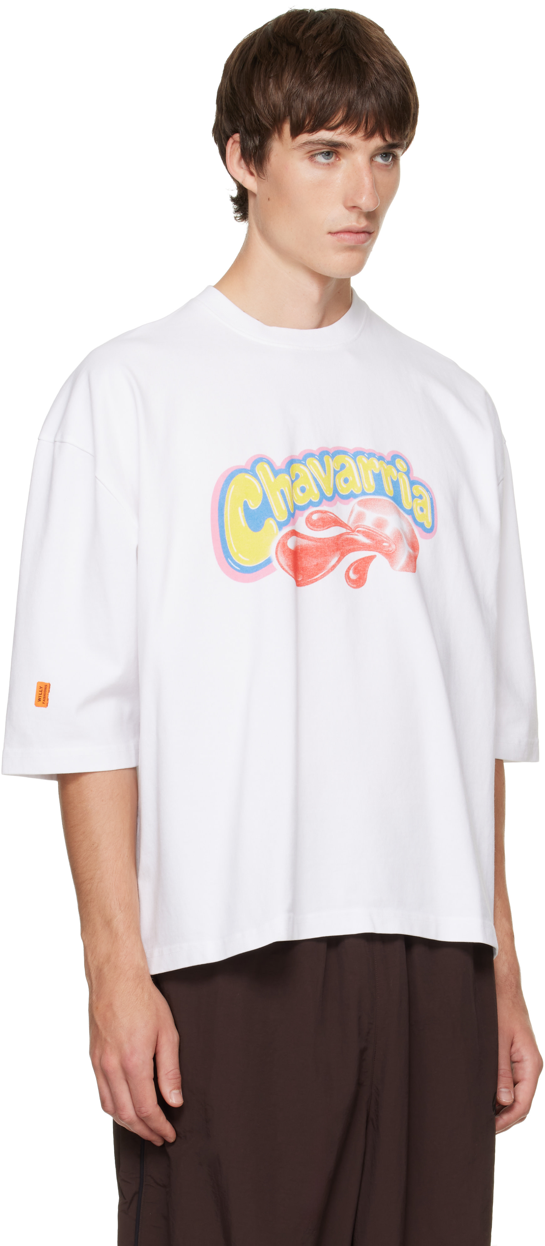  Willy Chavarria Tシャツ ホワイト WILLY CHAVARRIA: White Chavaloo Buffalo T-shirt | SSENSE