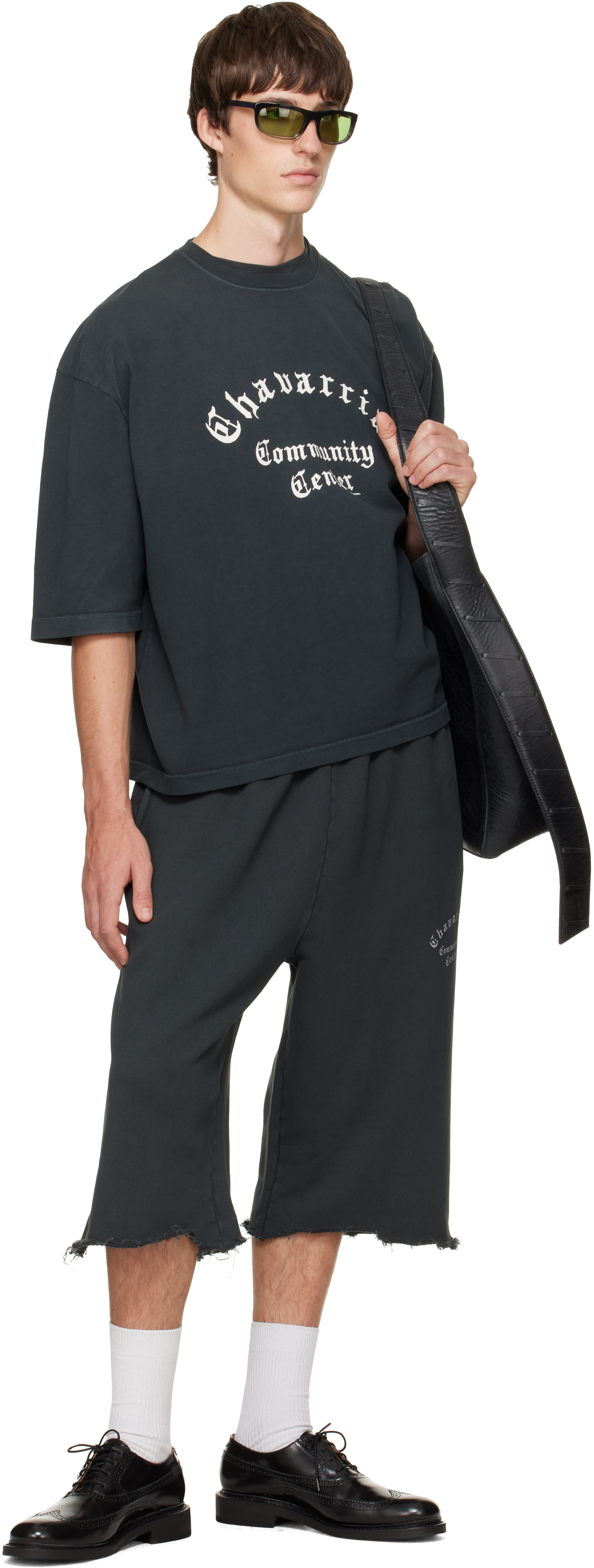WILLY CHAVARRIA: Black 'Community Center' Buffalo T-shirt | SSENSE