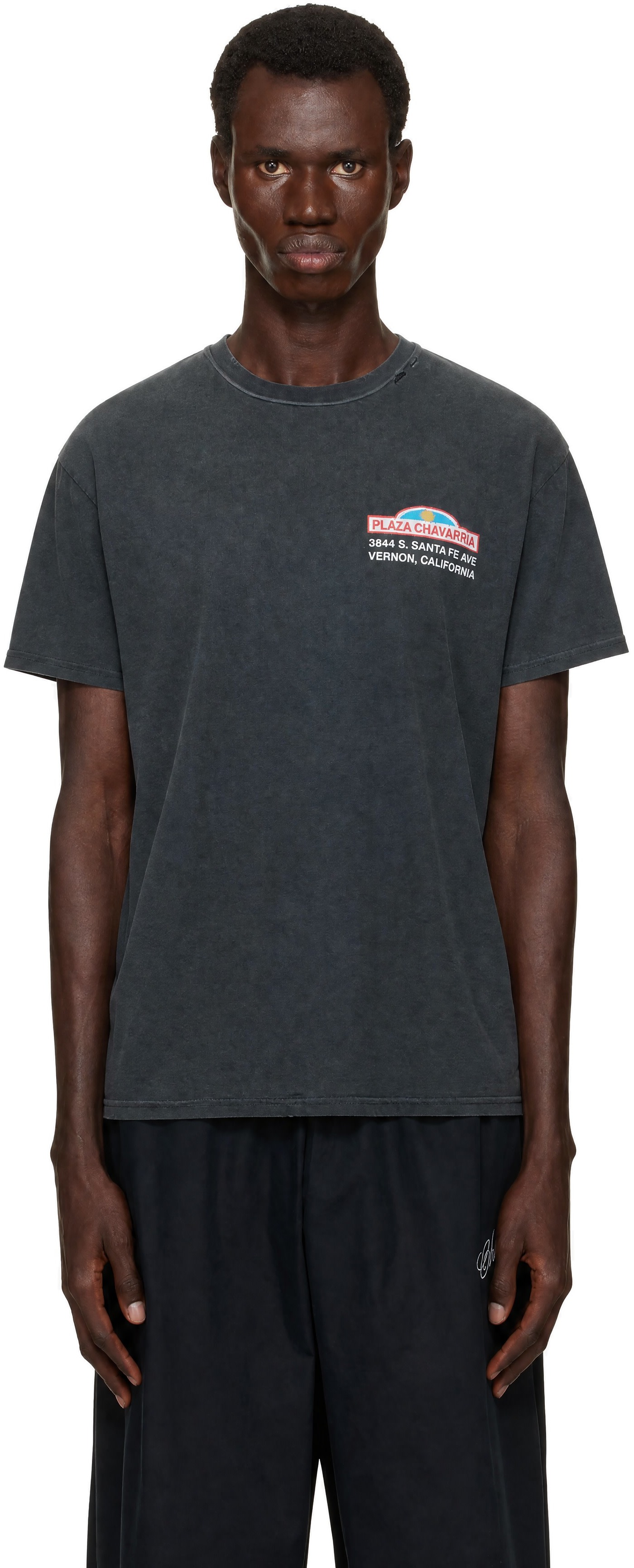 WILLY CHAVARRIA: Gray 'Plaza Chavarria' Easy T-shirt | SSENSE